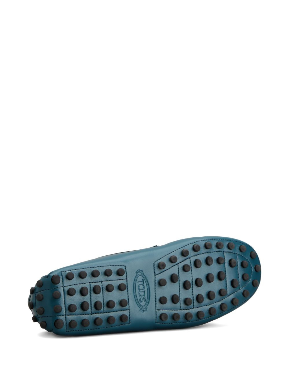 pebble-detail leather loafers - 4
