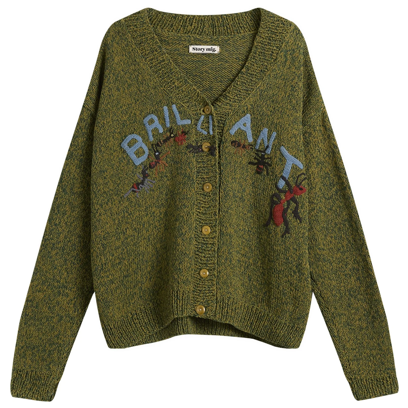 Story mfg. Hand Knit Brill-I-Ant Bulb Cardigan - 1