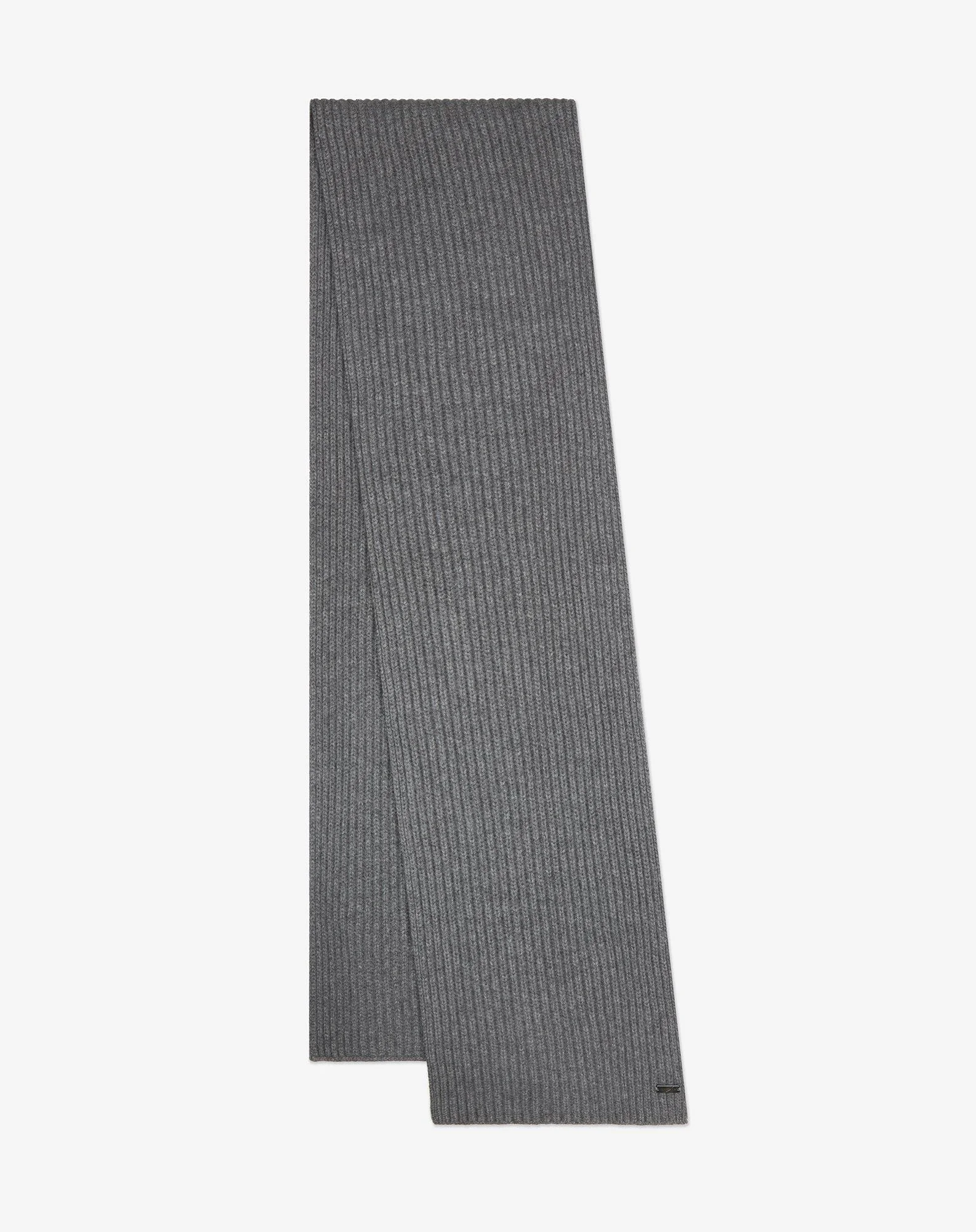 Melange grey sublime cashmere scarf - 1