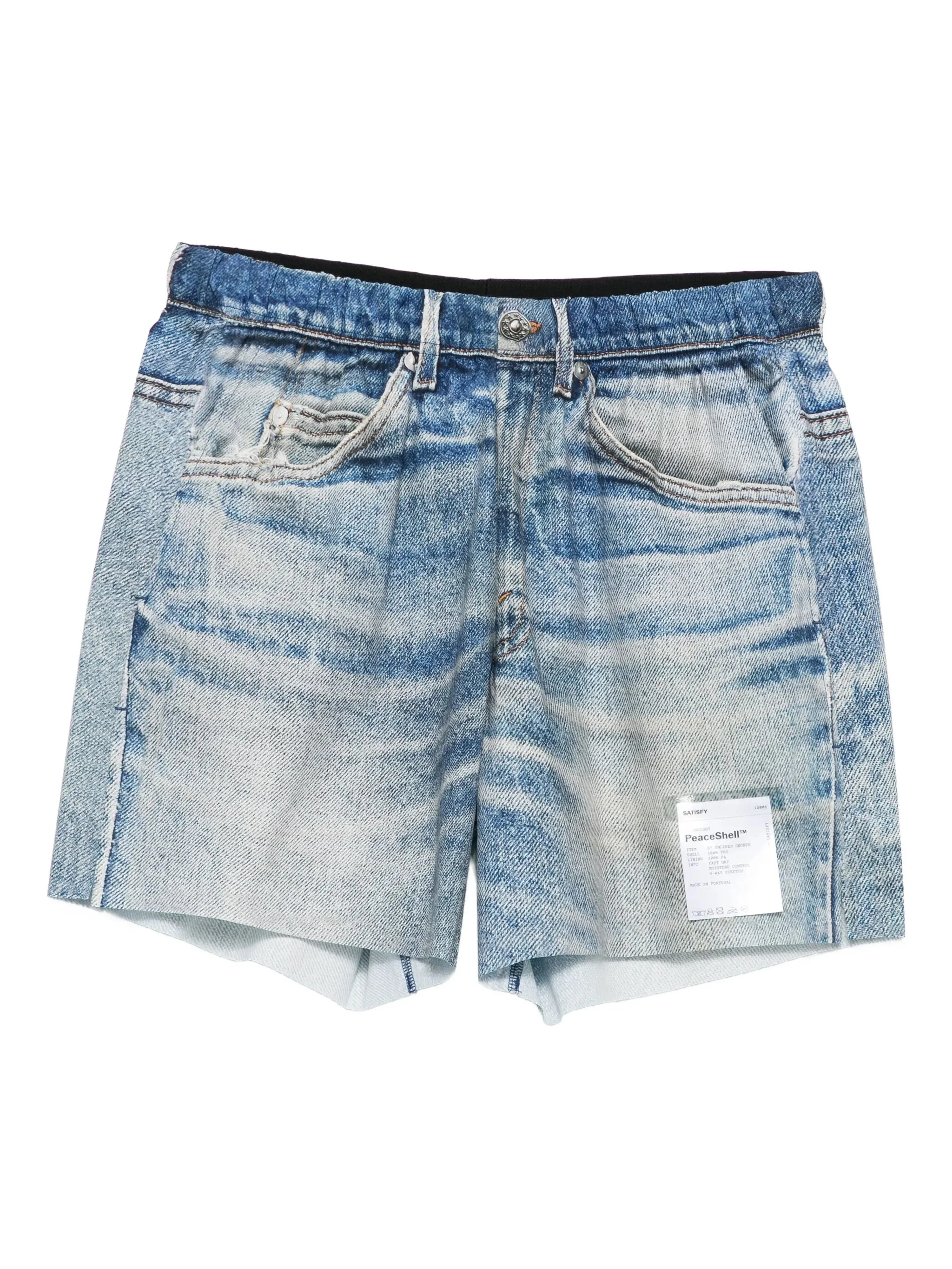 Satisfy Whiskering-effect Denim Shorts - 1