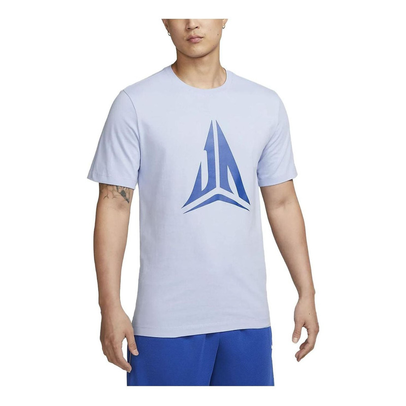 Nike Ja Morant Logo T-Shirt 'Light Blue' FD0057-479 - 1