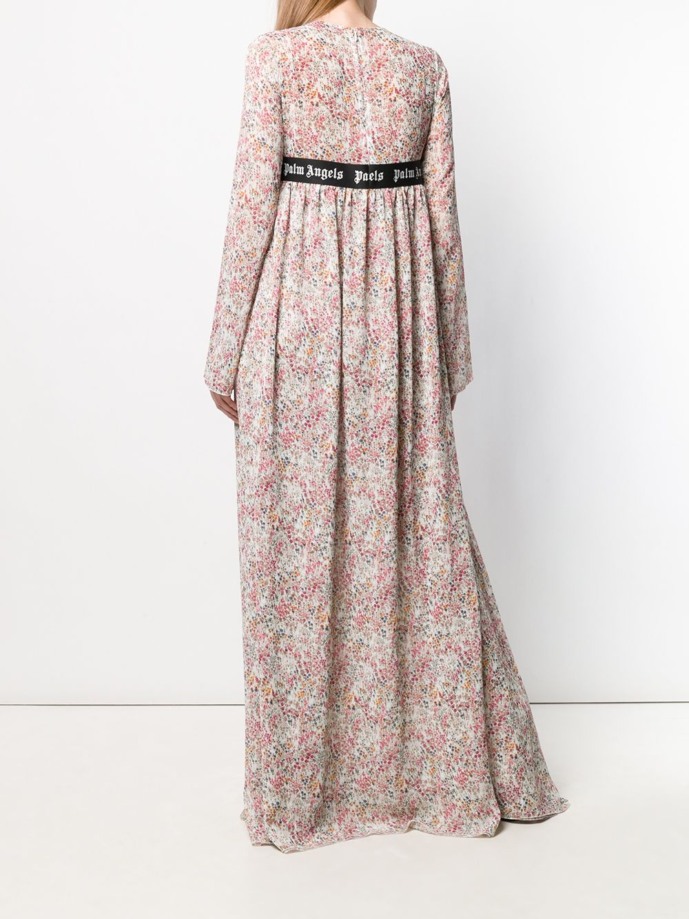 floral print long dress - 4