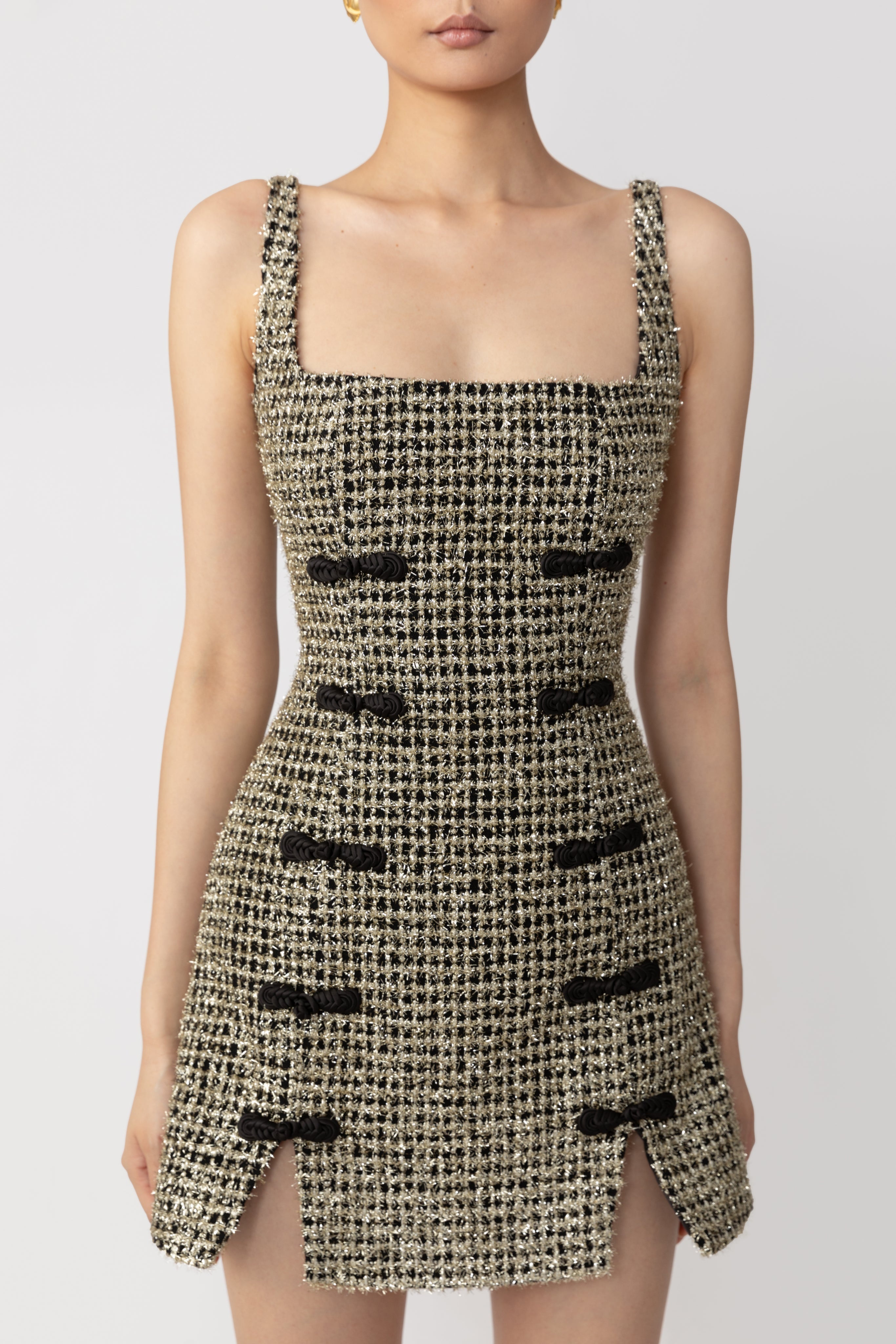 AIDAN TWEED MINI DRESS - 2