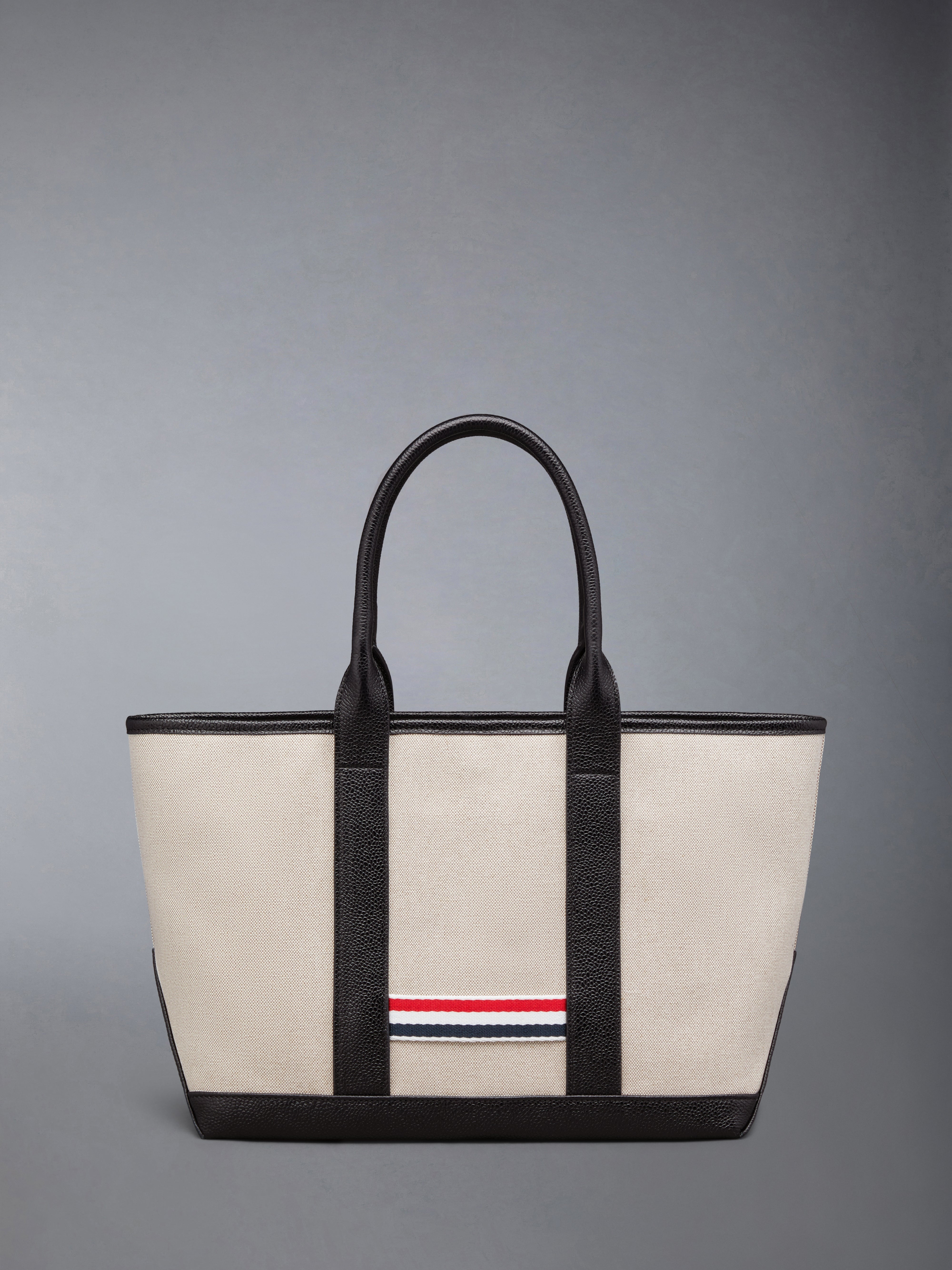COTTON CANVAS LEATHER SMALL TOOL TOTE - 3