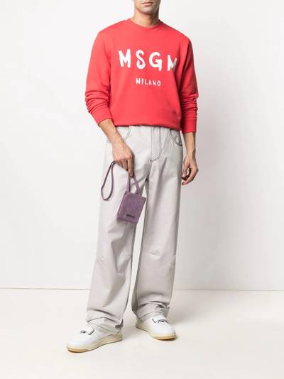 MSGM logo-print sweatshirt outlook