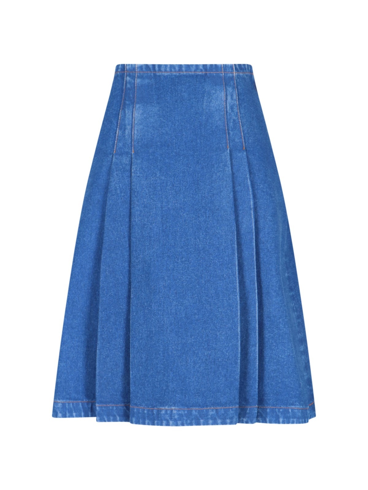 DENIM MIDI SKIRT - 1
