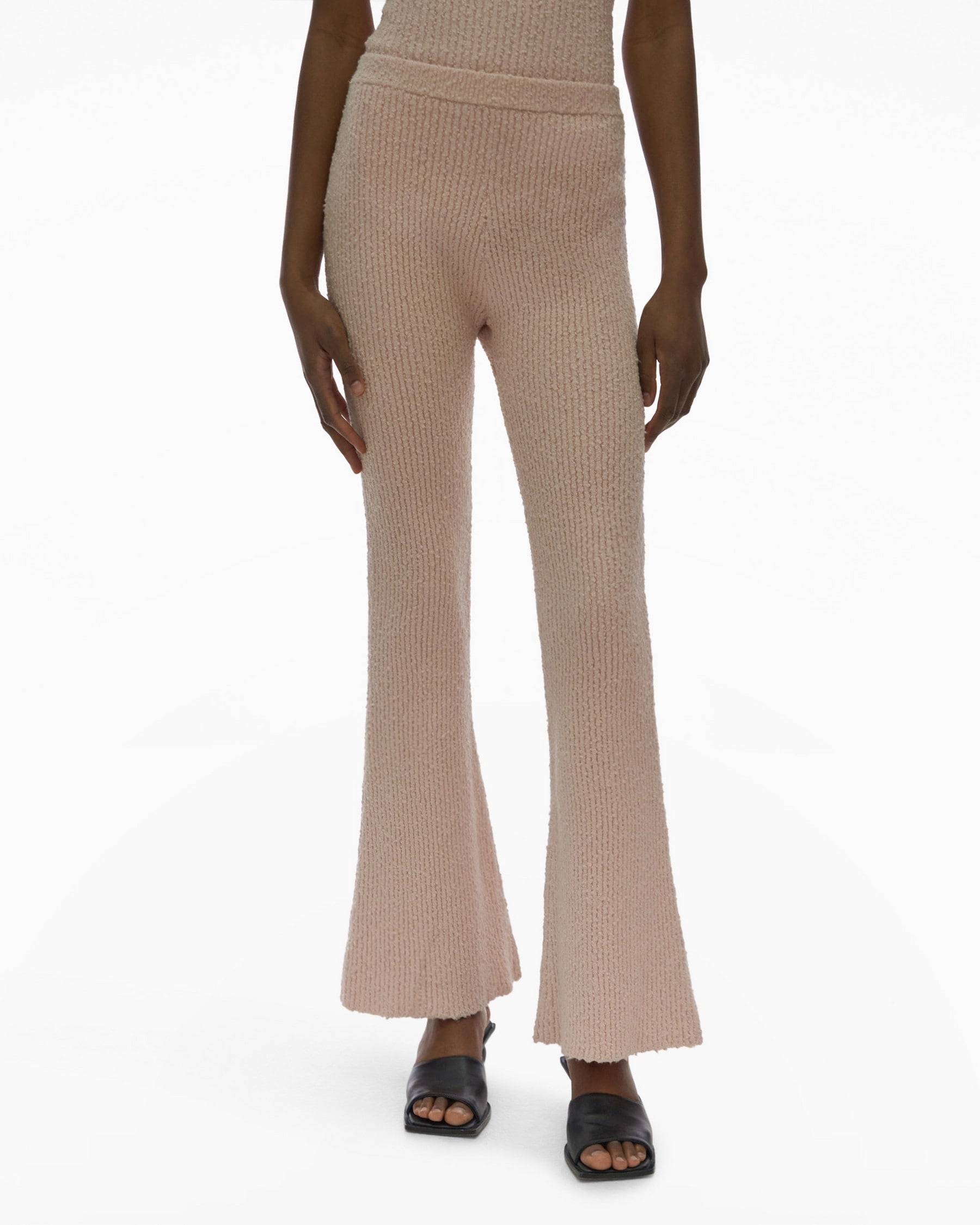 RIBBED FLARE PANT - 3