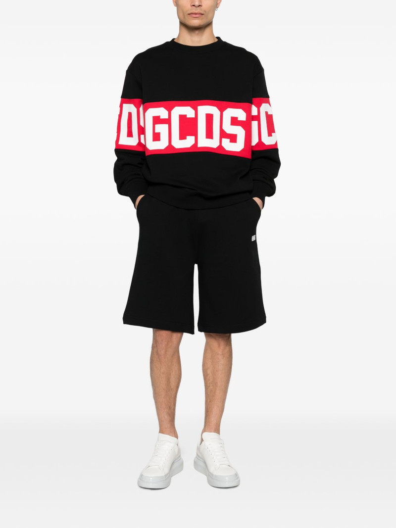 GCDS logo crew-neck sweater outlook