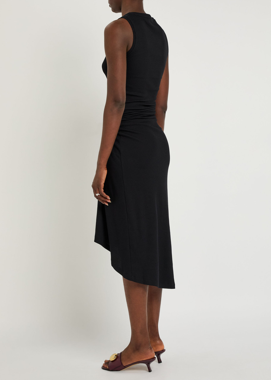 Loewe Draped Stretch-cotton Midi Dress - 3