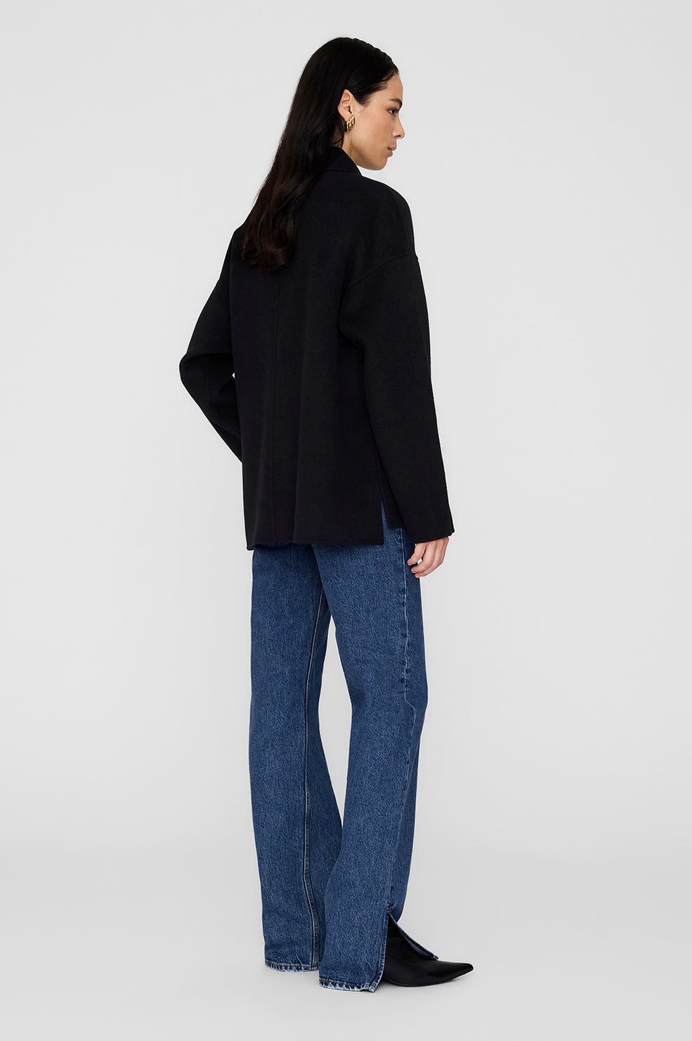 Luca Jacket - Black Cashmere Blend - 3
