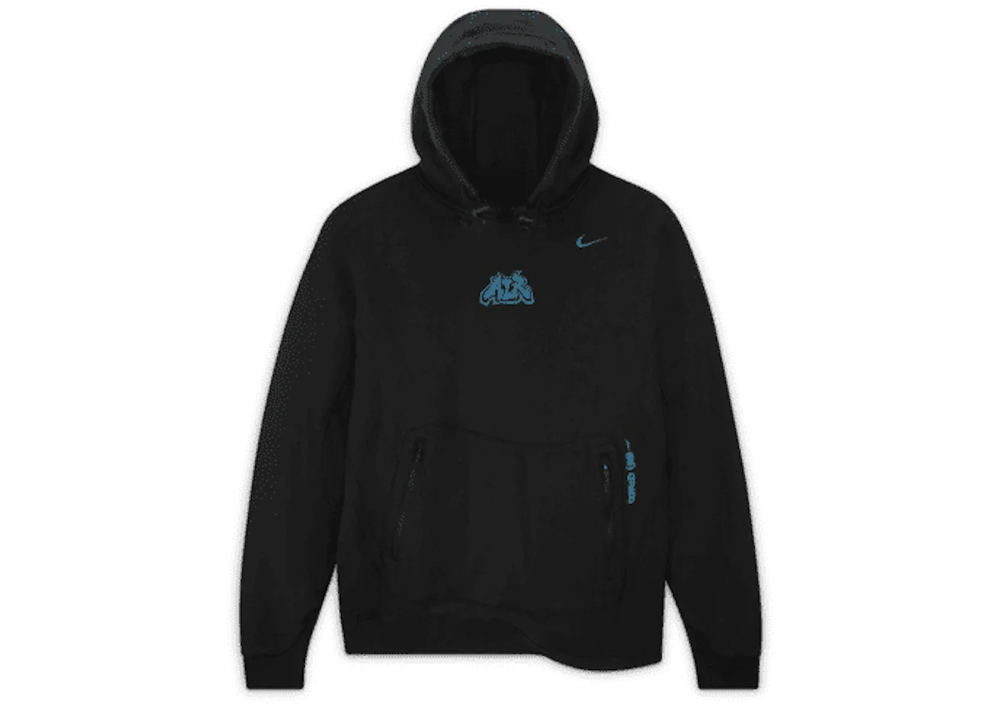OFF-WHITE x Nike 006 Fleece Hoodie Black - 1
