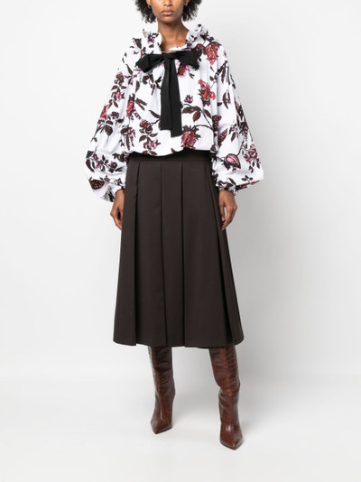 PATOU floral-print bow-detail blouse outlook