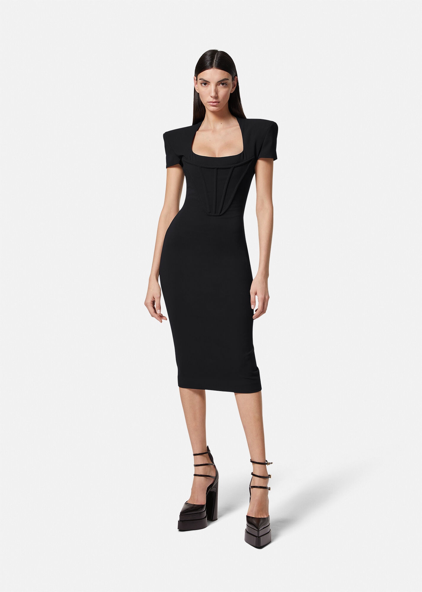 Corset Midi Dress - 3