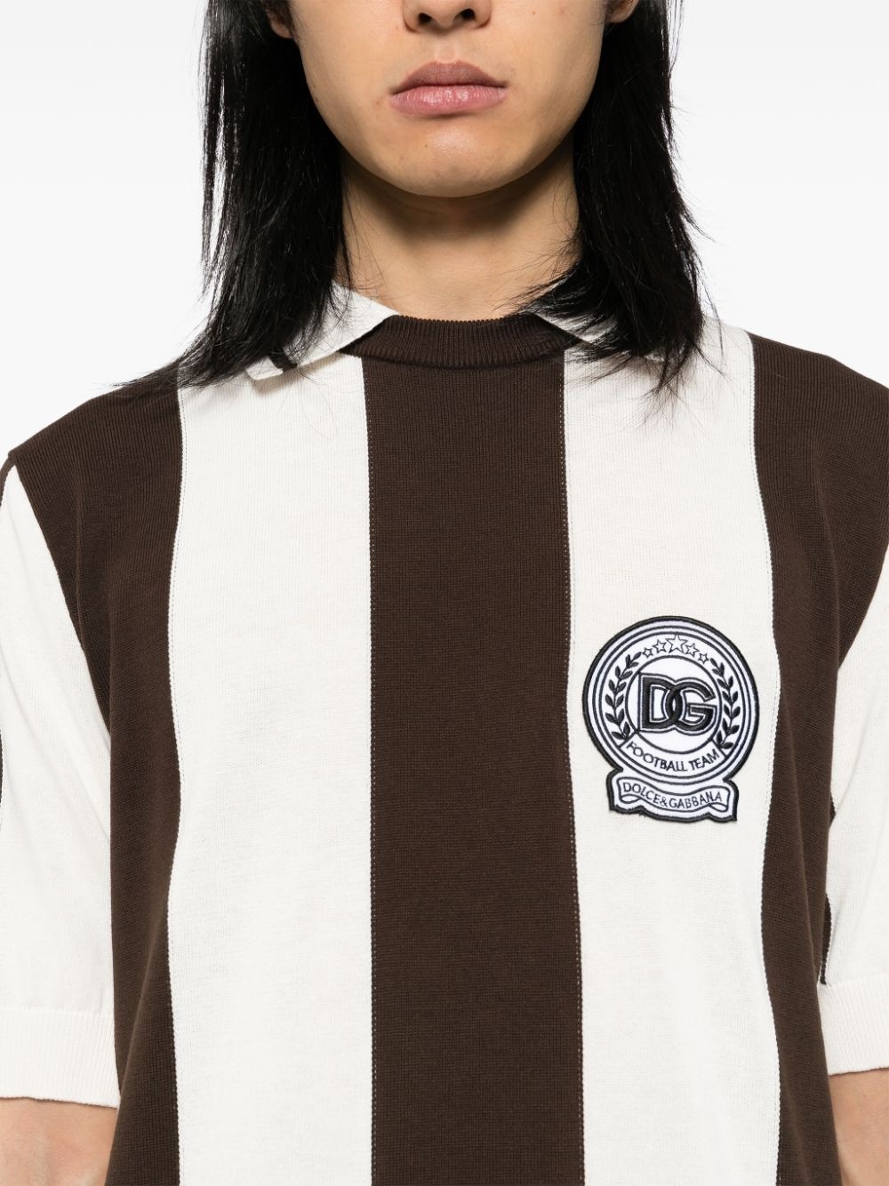 striped polo shirt - 4
