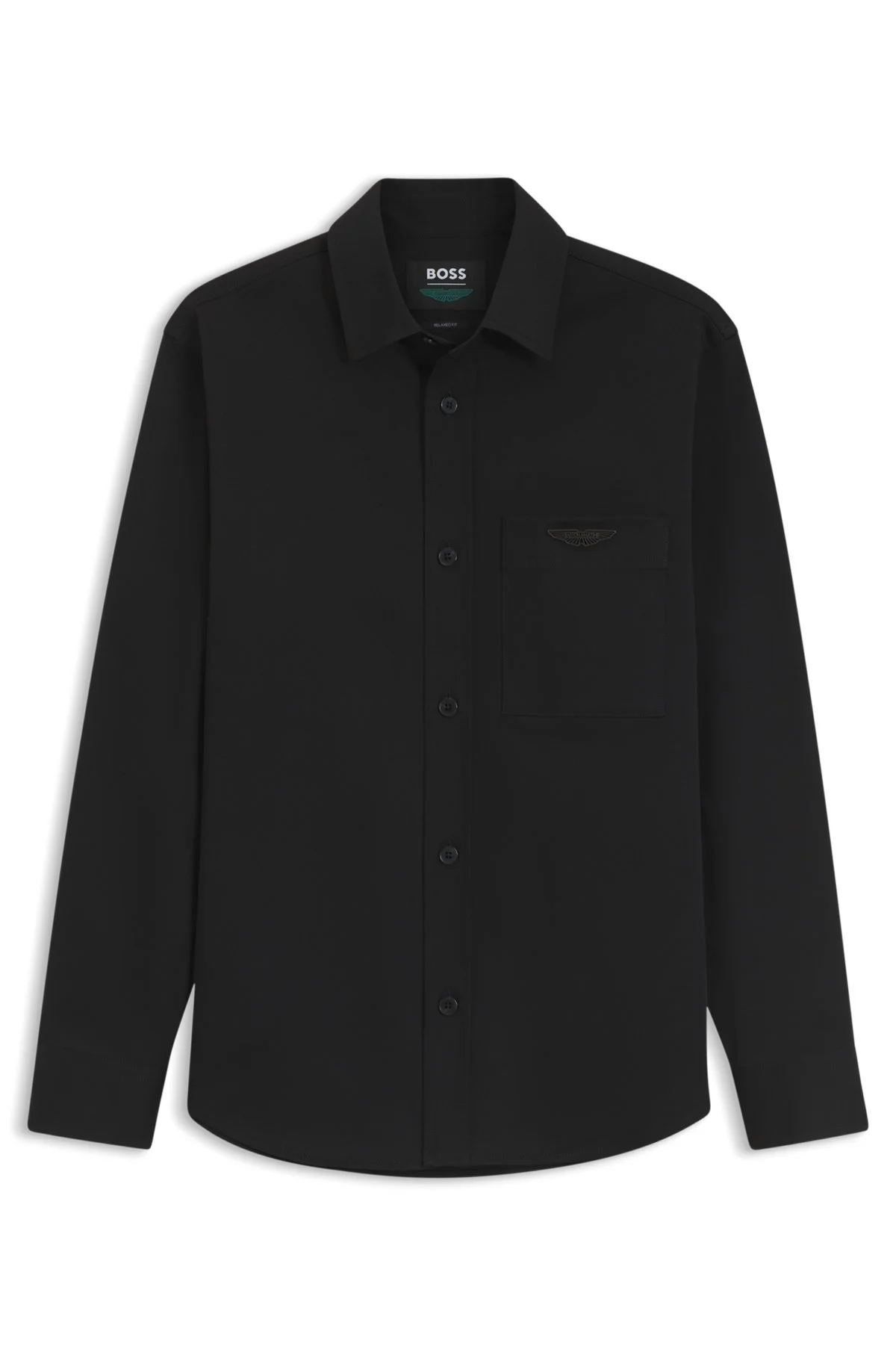 BOSS X ASTON MARTIN RELAXED-FIT OVERSHIRT IN STRETCH COTTON - 1