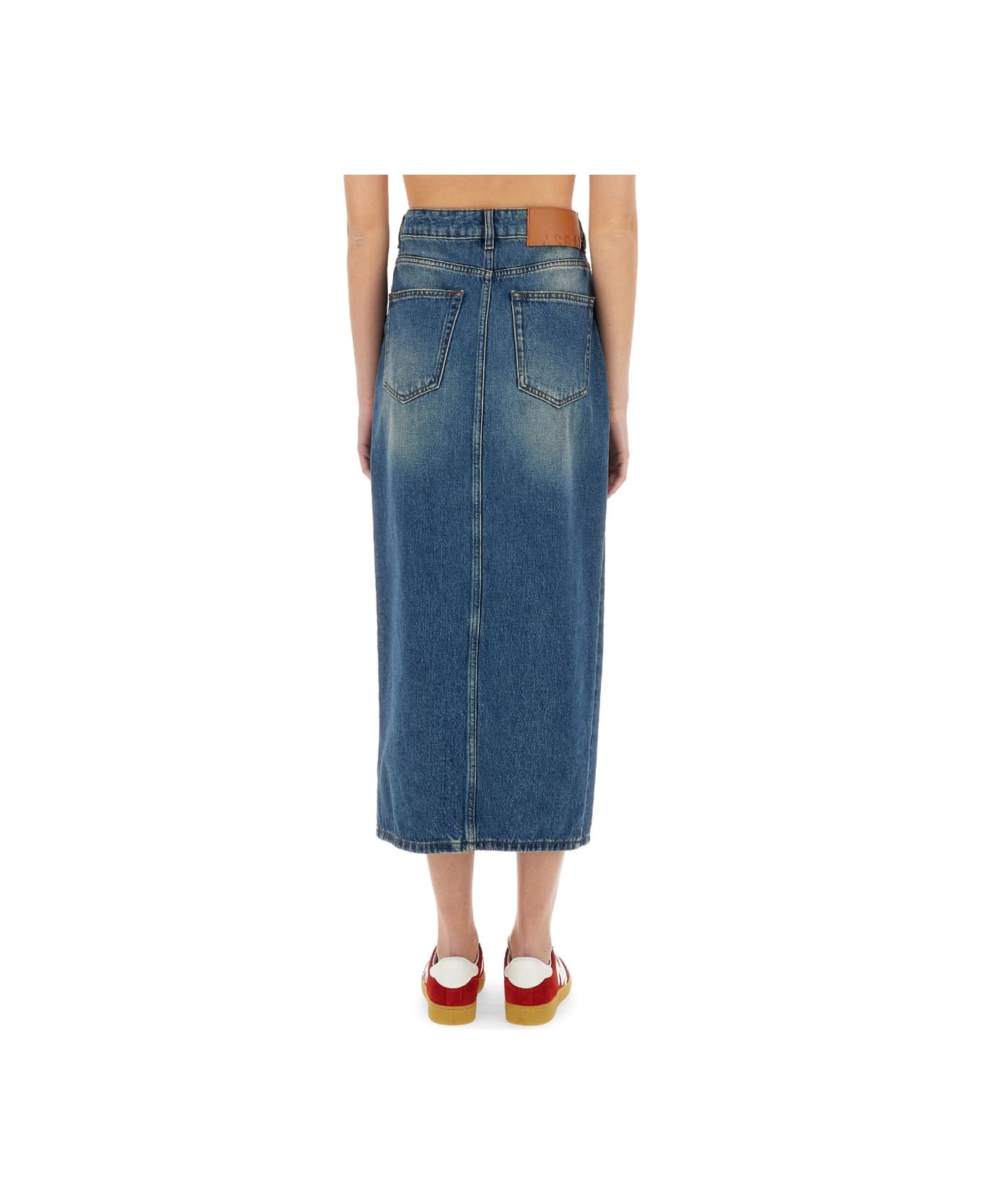 Long Denim Skirt - 3