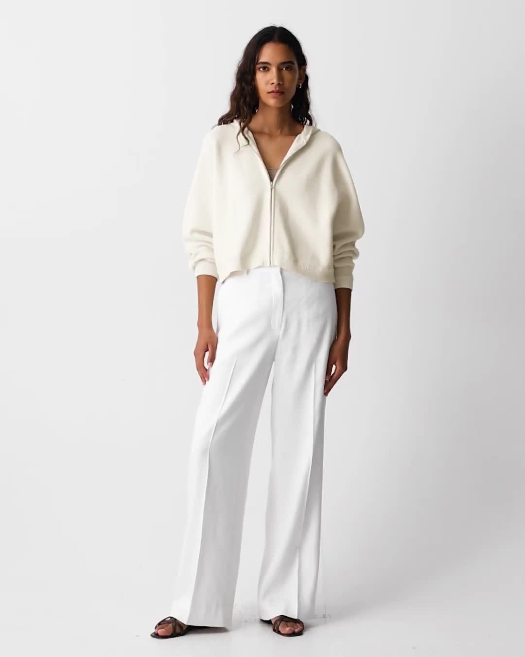 Straight Pant in Linen-Viscose - 6