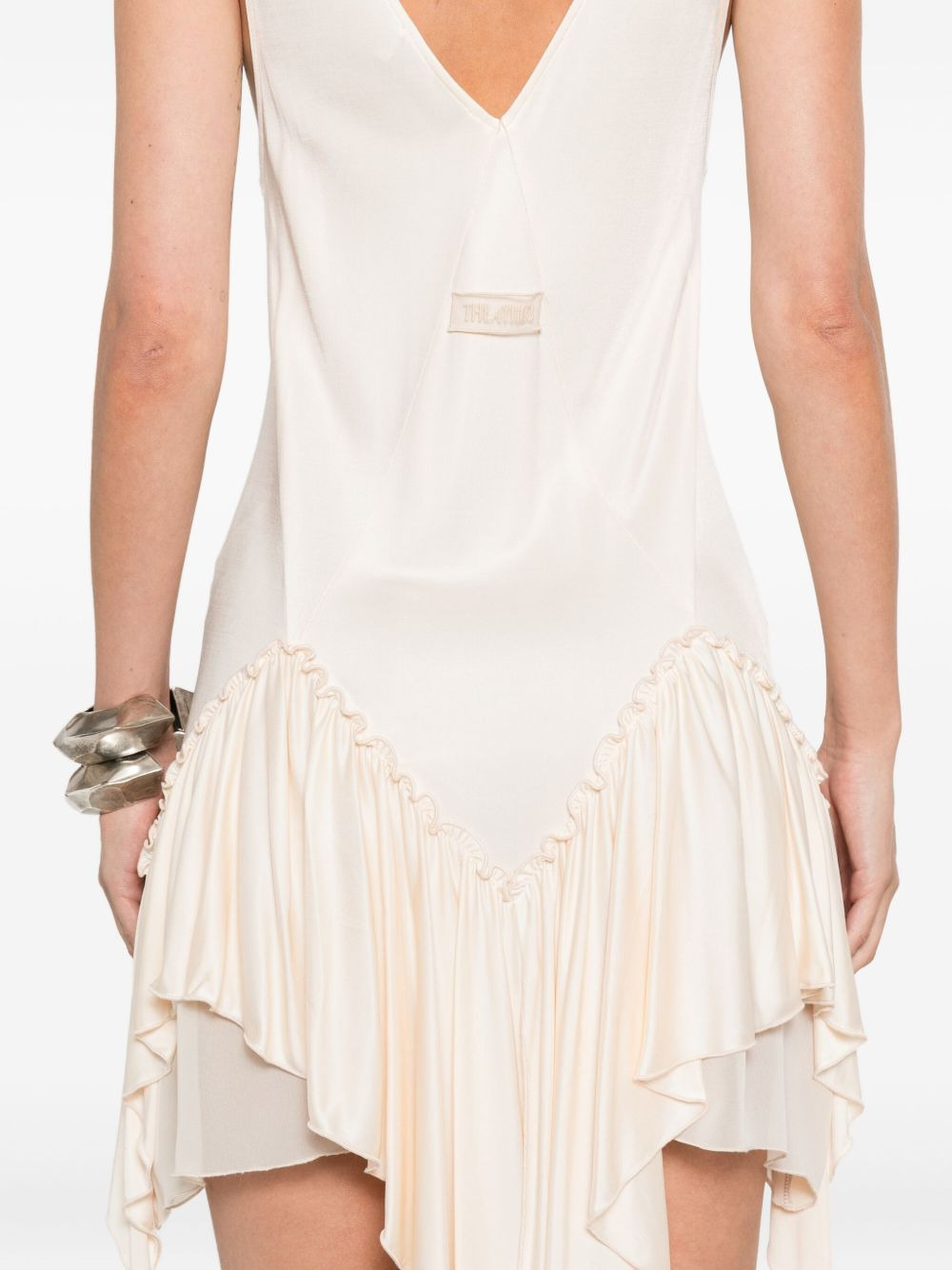 ruffled asymmetric mini dress - 5