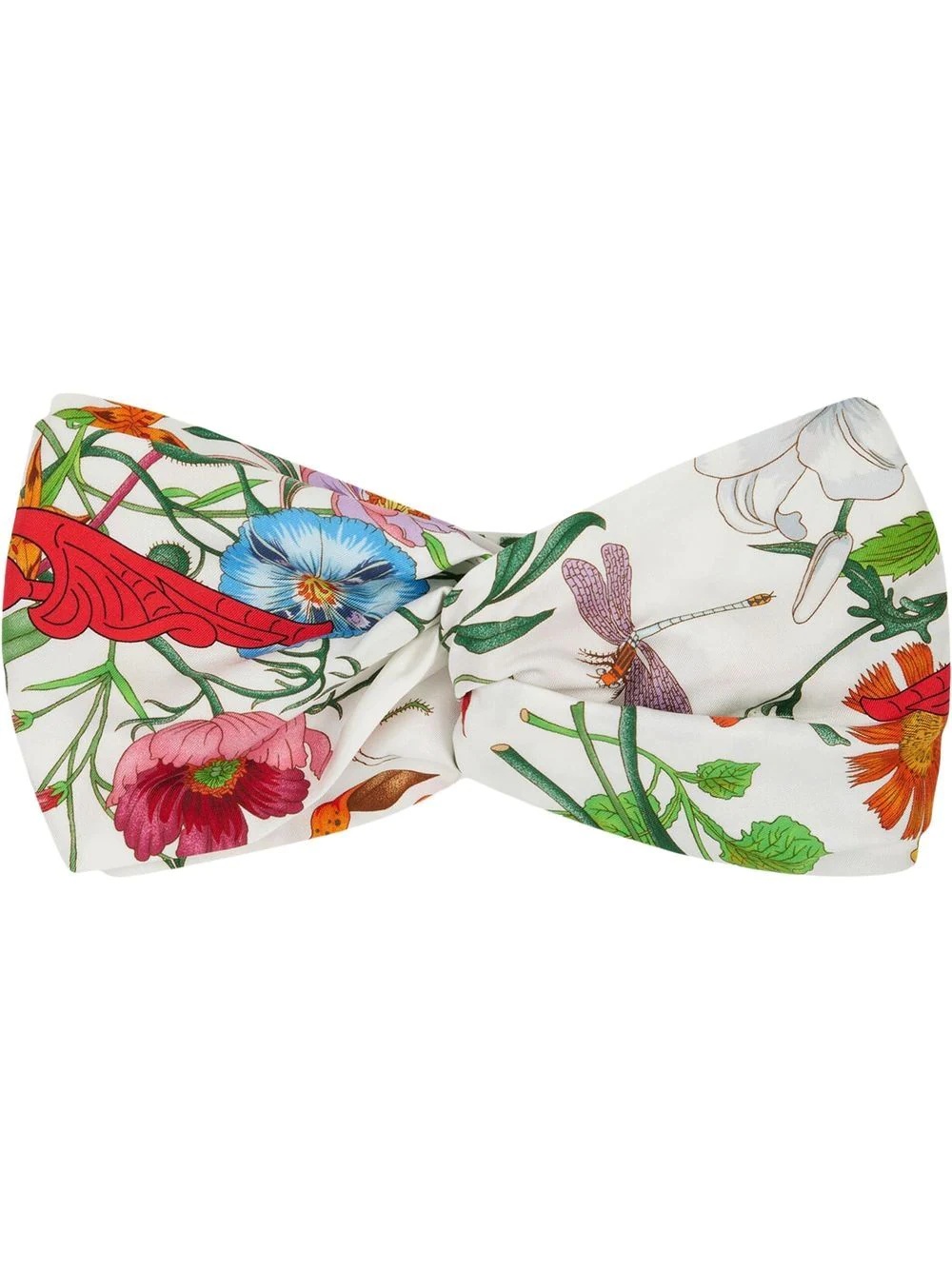 Flora print silk headband - 1