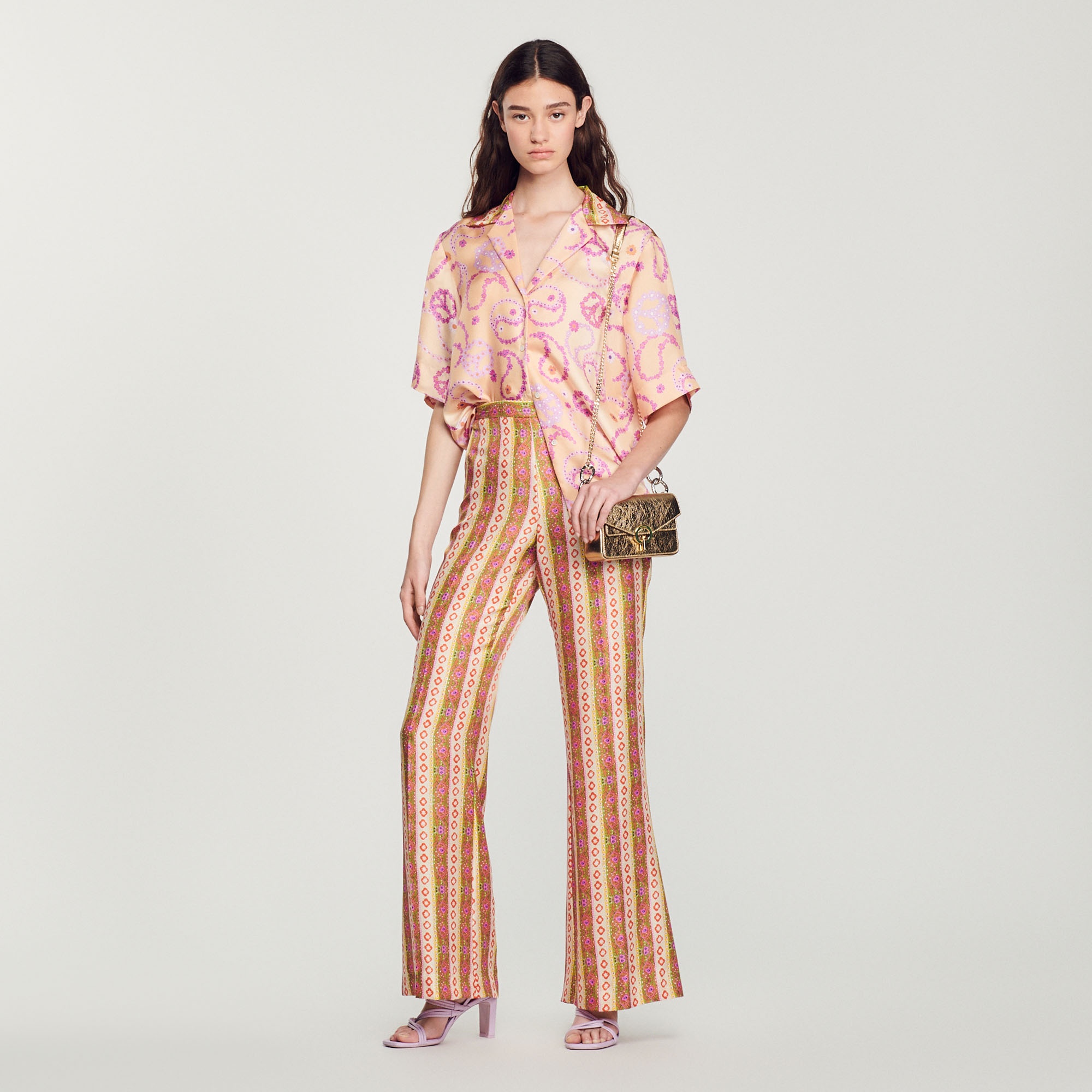 Flowing shirt with Peace & Love print - 5