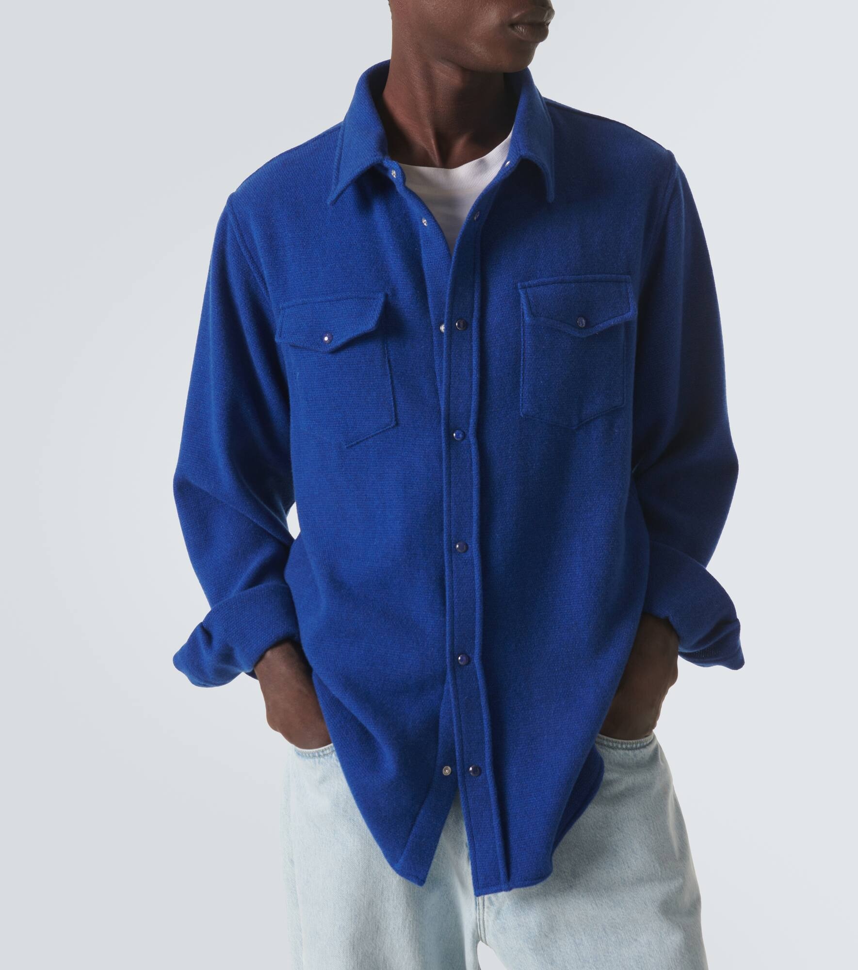 Cashmere overshirt - 5