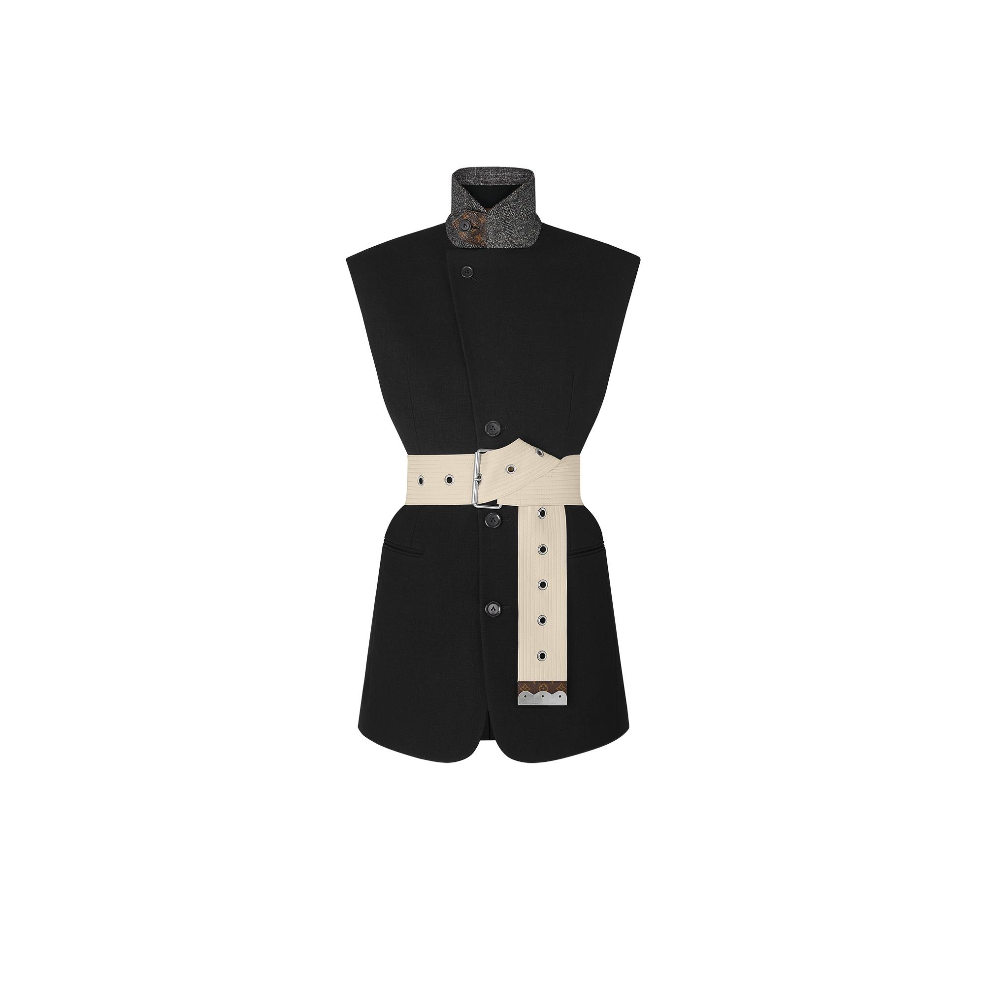 Sleeveless Single-Breasted Jacket - 1