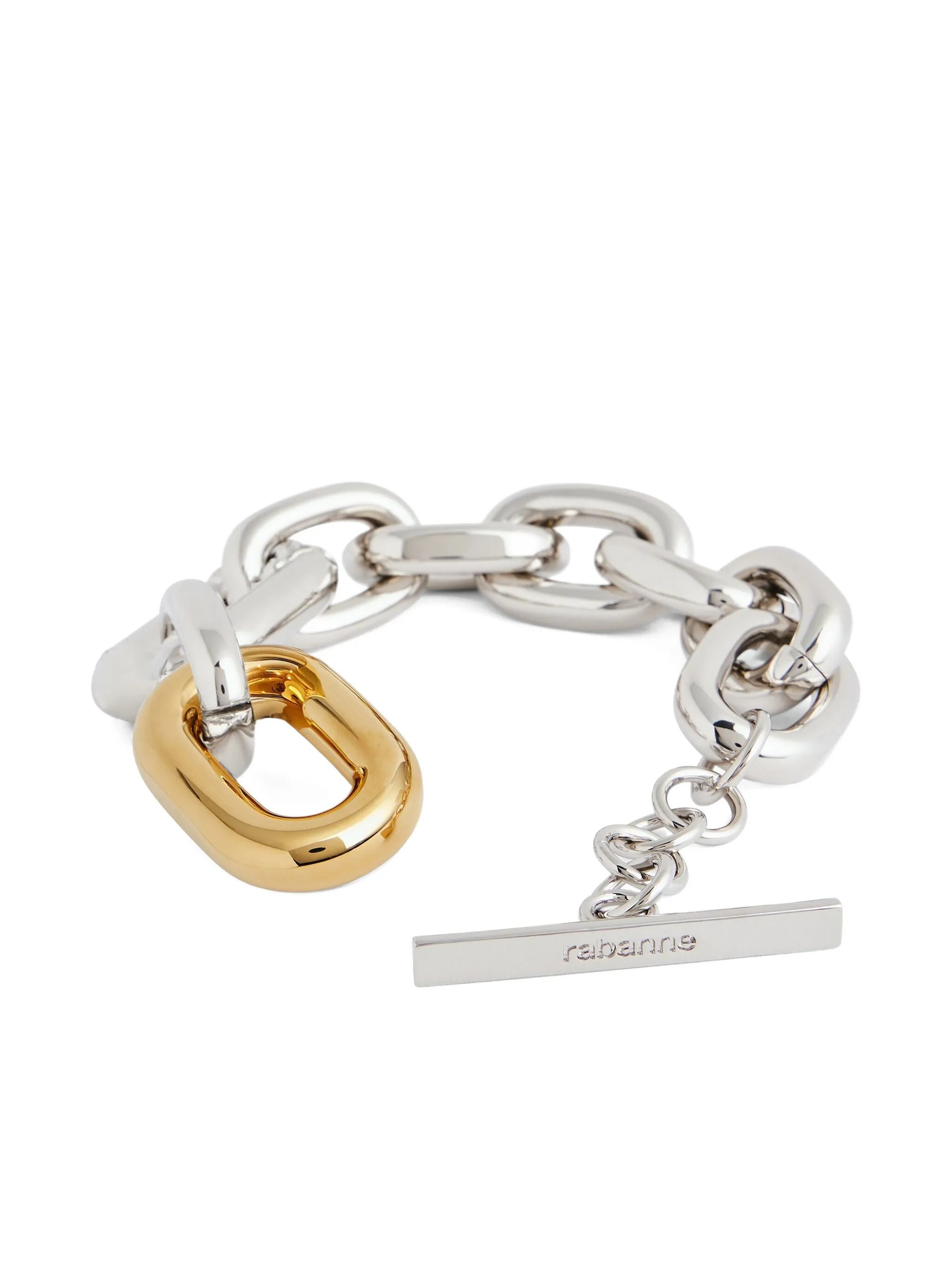 chain-link oval-link bracelet - 3