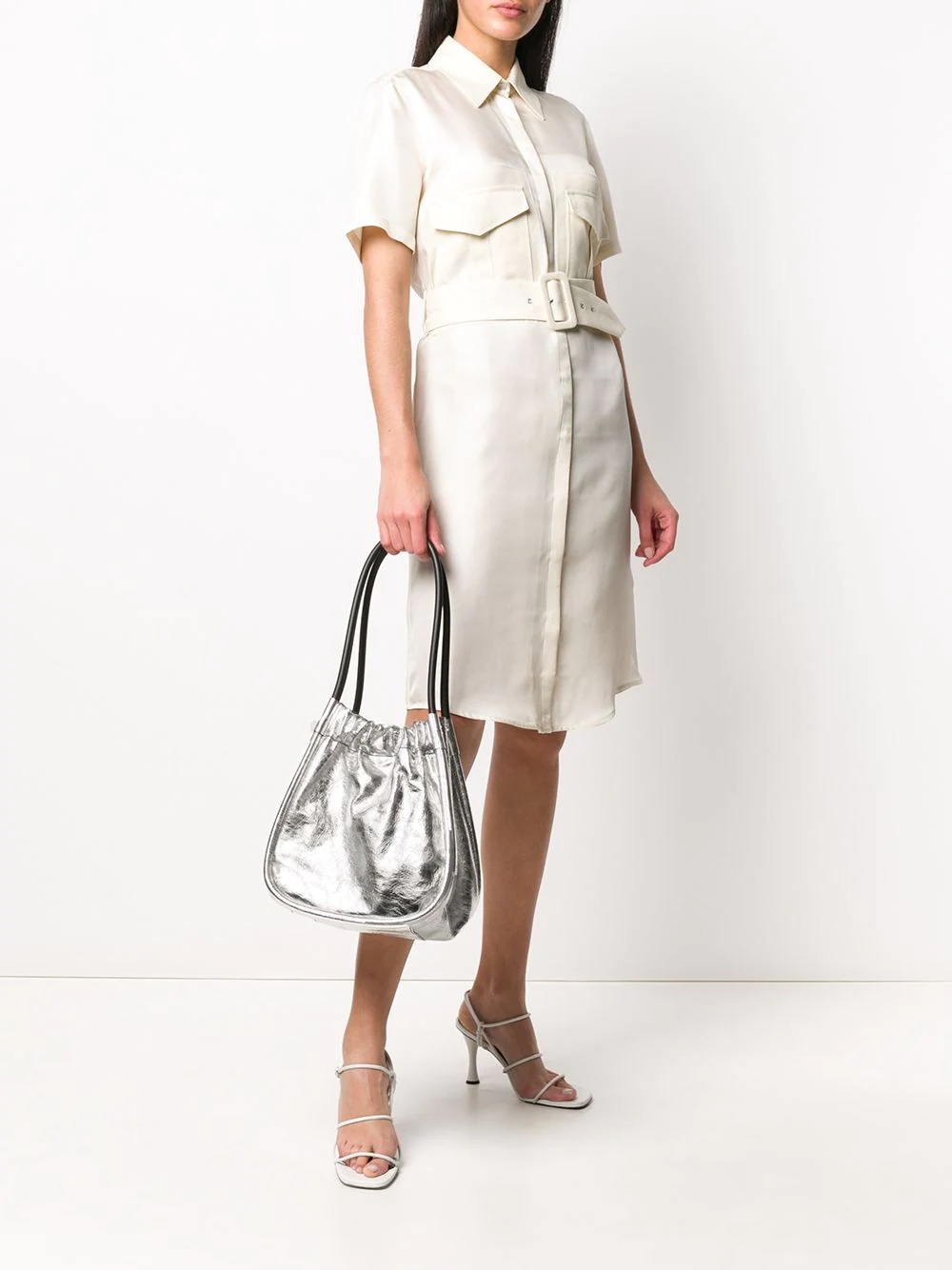 L Ruched Tote - 2