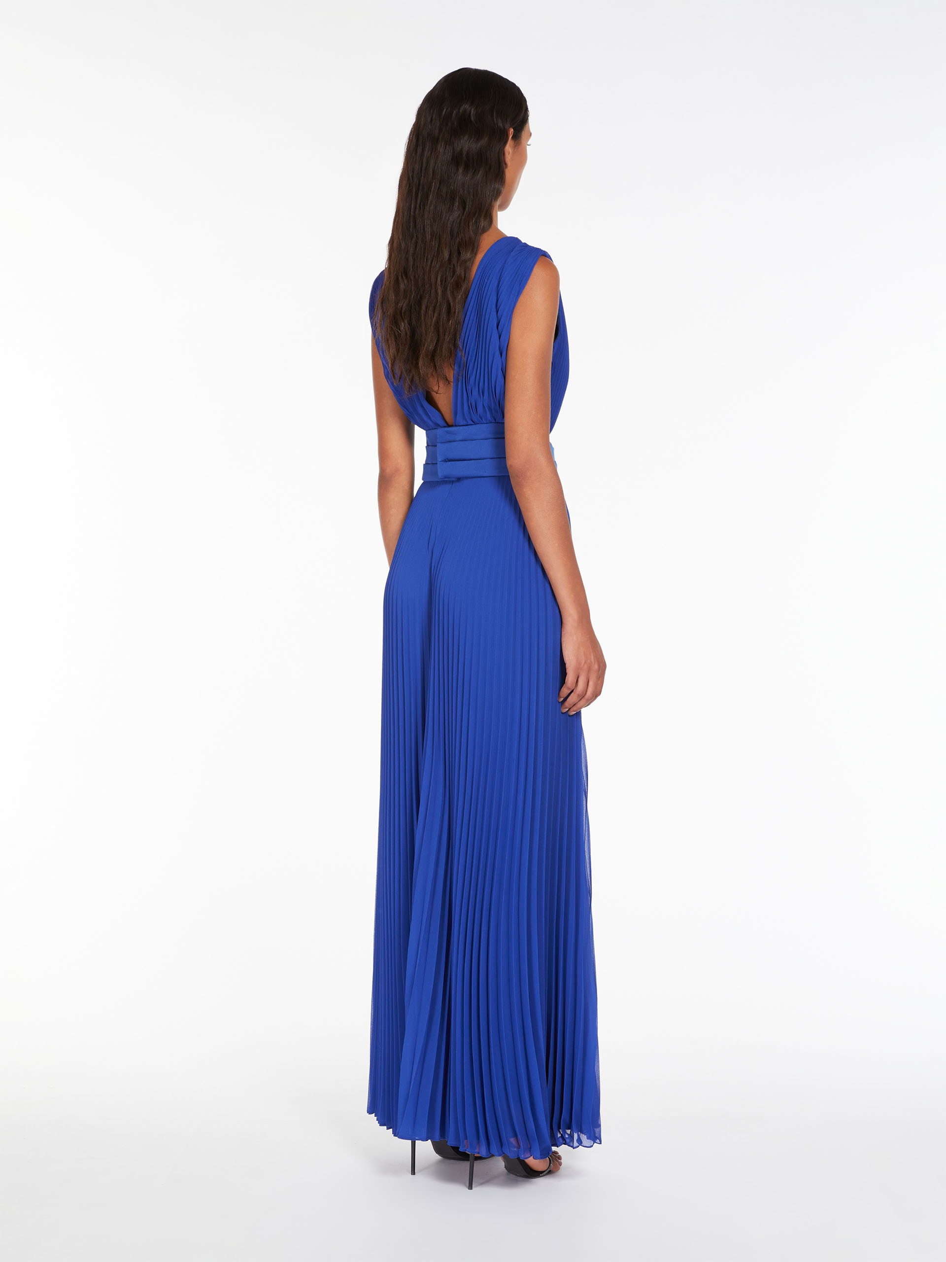 GENNARO Tuxedo jumpsuit in georgette sablé - 4