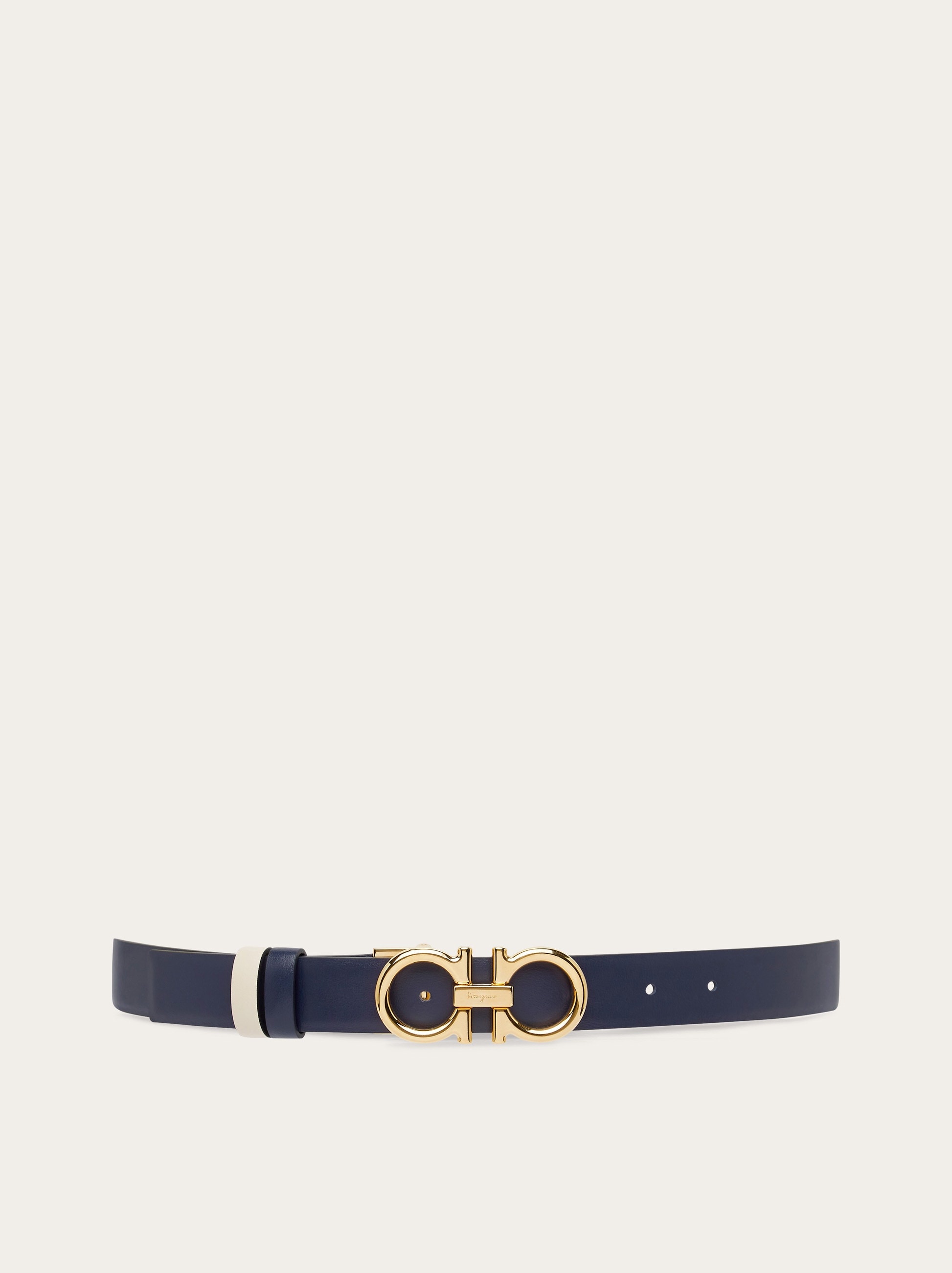 Reversible and adjustable Gancini belt - 1