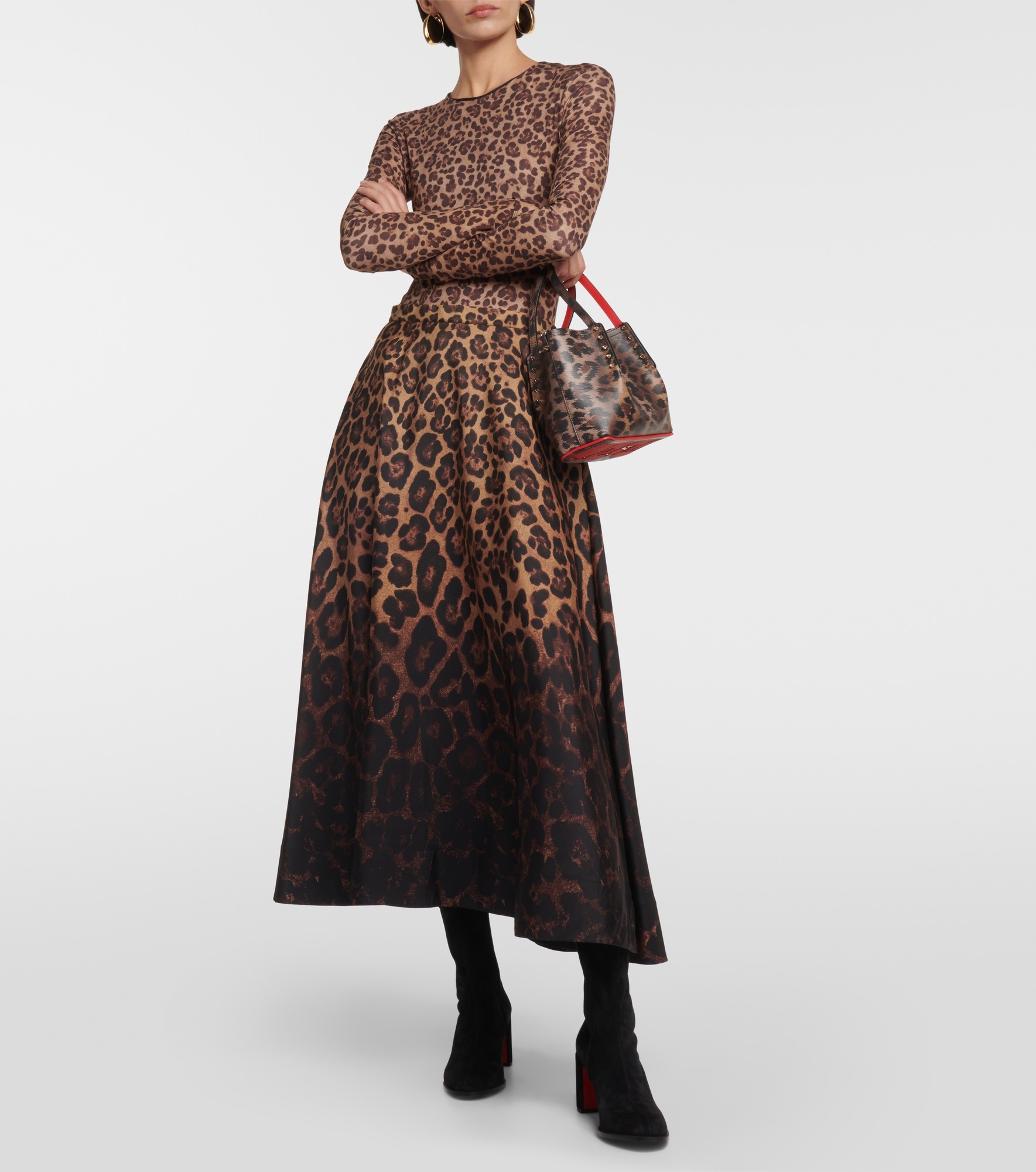 Cabarock Small leopard-print tote - 3