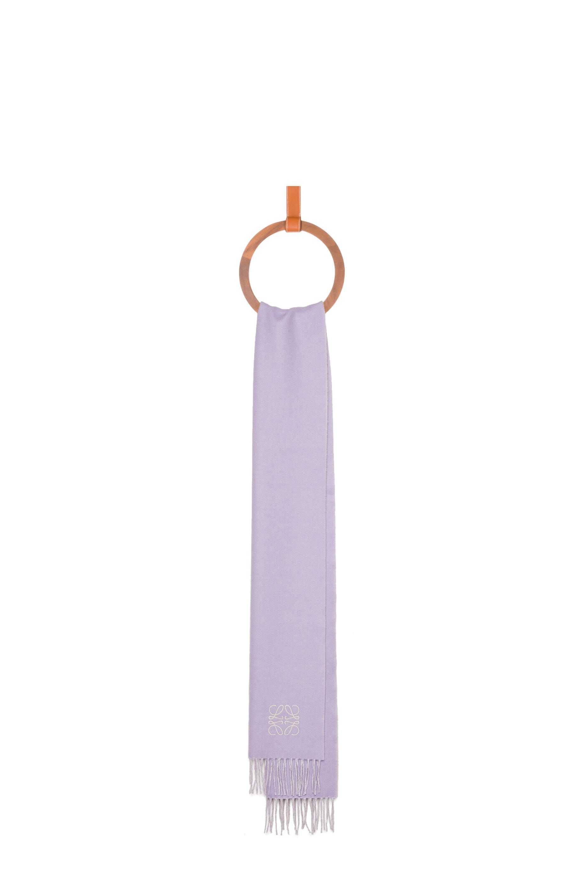 Bicolour scarf in wool and cashmere - 1
