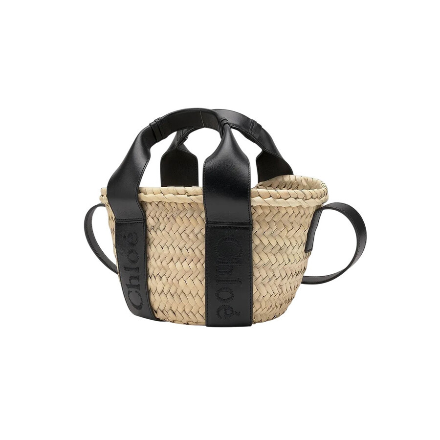 Chloe Small Sense Raffia Tote Bag - 2