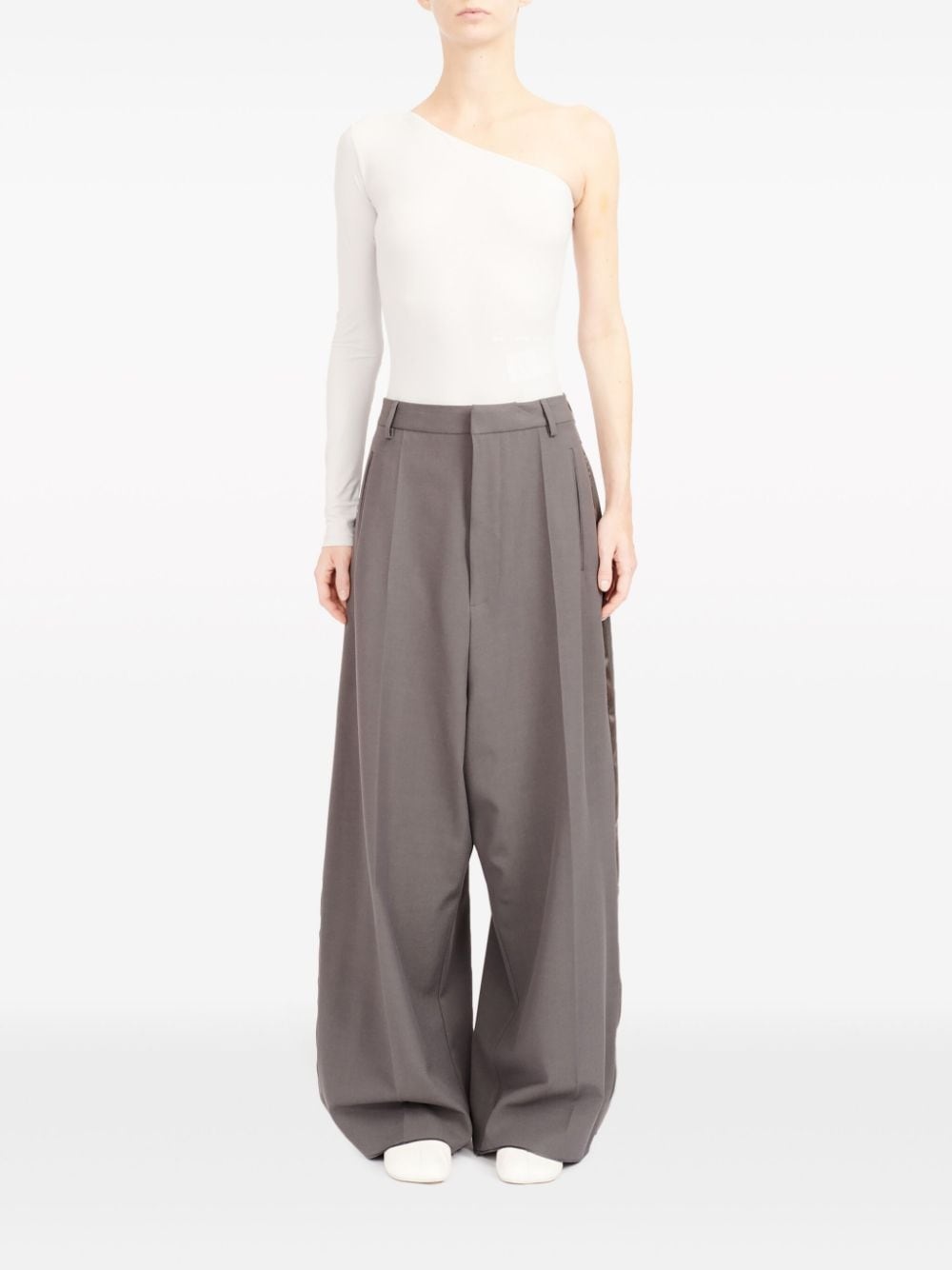 fluid gabardine trousers - 2