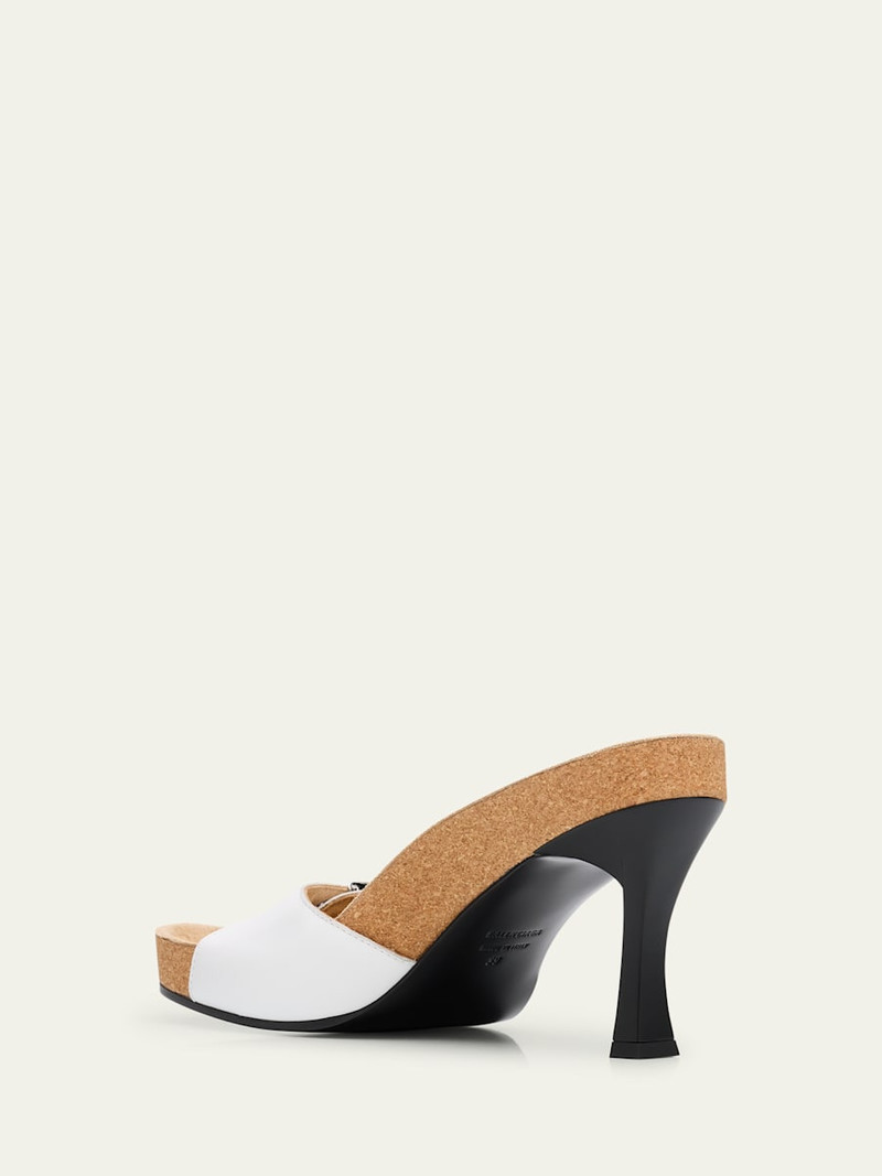 x Scholl Leather Mule Sandals 4