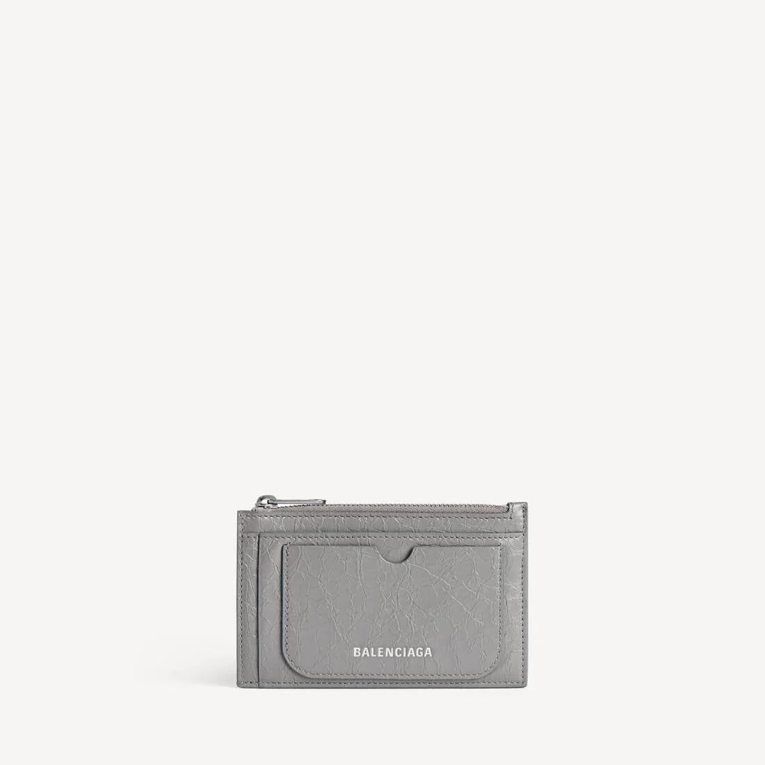 Men's Superbusy Long Coin And Card Holder in Balenciaga Grey - 1