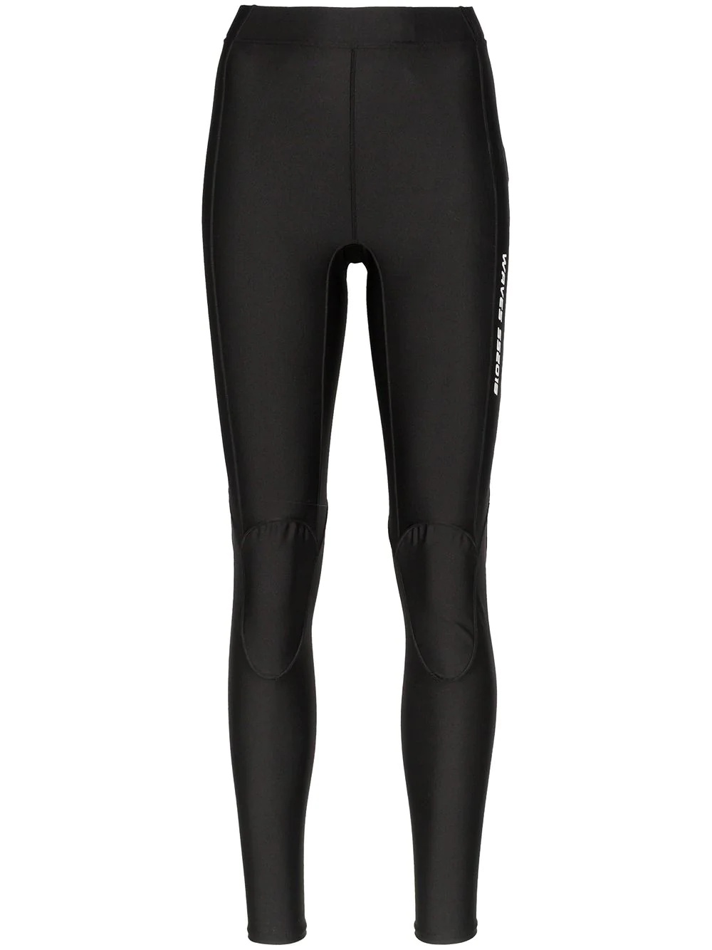 logo print wetsuit leggings - 1