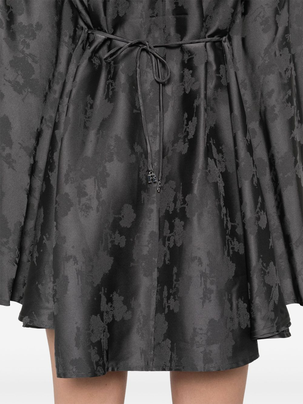 bat-sleeves mini dress - 5