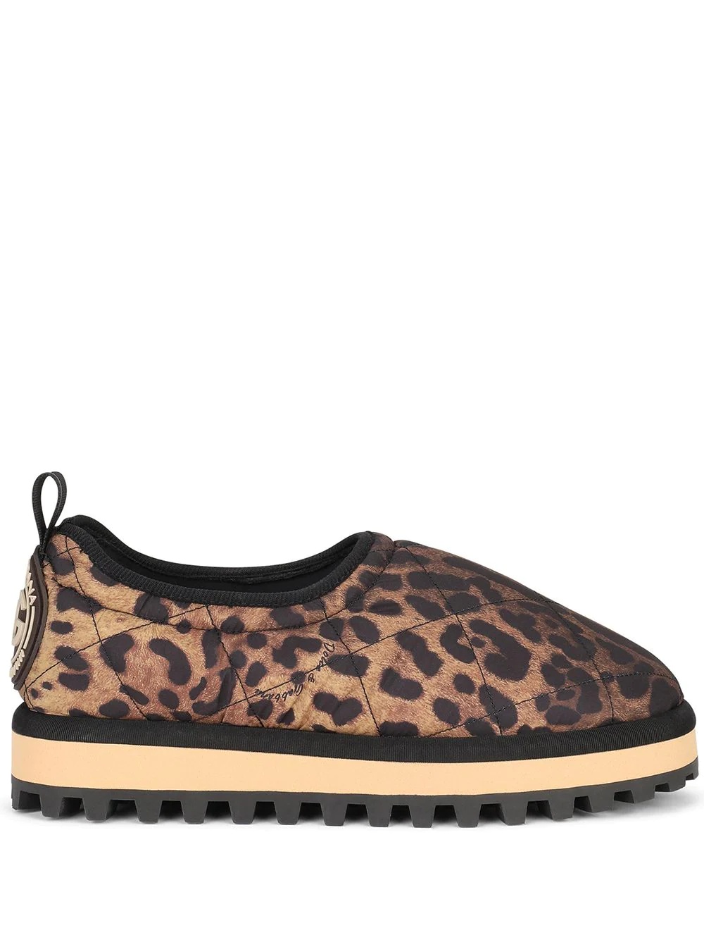 leopard-print slippers - 1