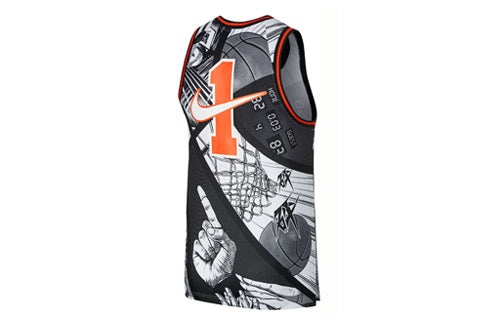 Nike Dri-Fit High School League Comics Basketball Vest Jersey Men's Black CI9081-010 - 2