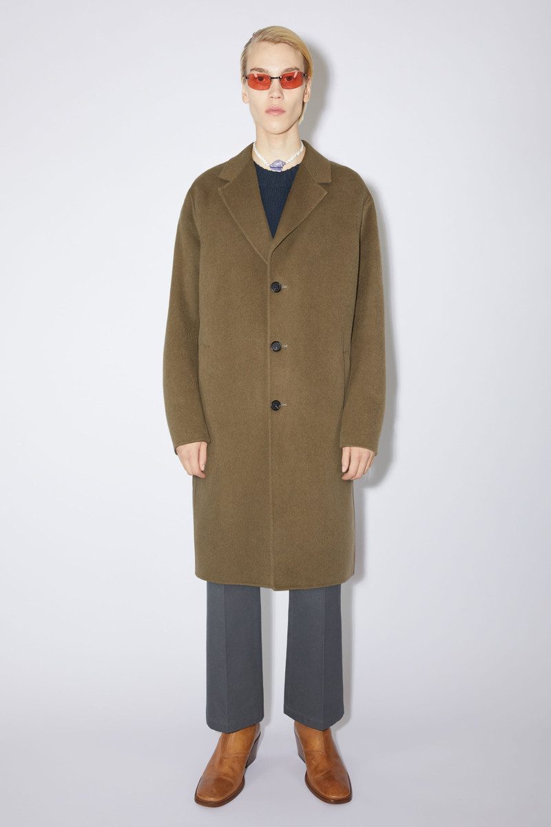 Acne Studios Single breasted coat - Khaki green outlook