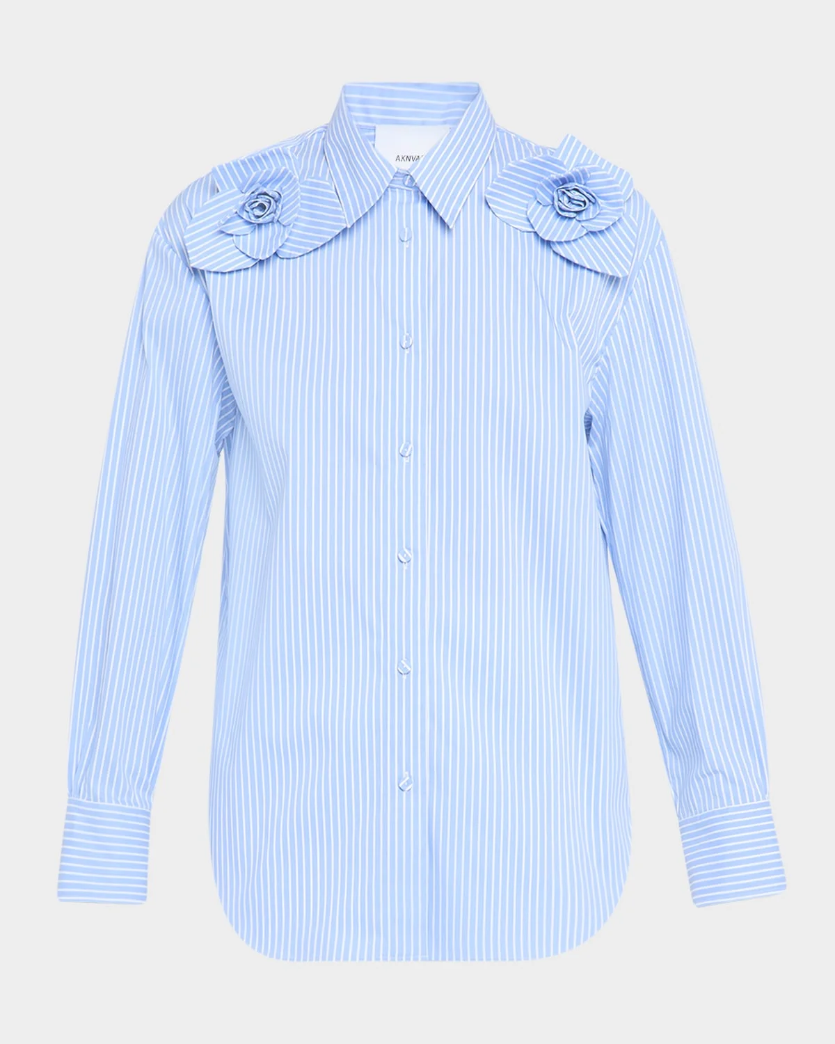 Flora Striped Button-Front Shirt - 1