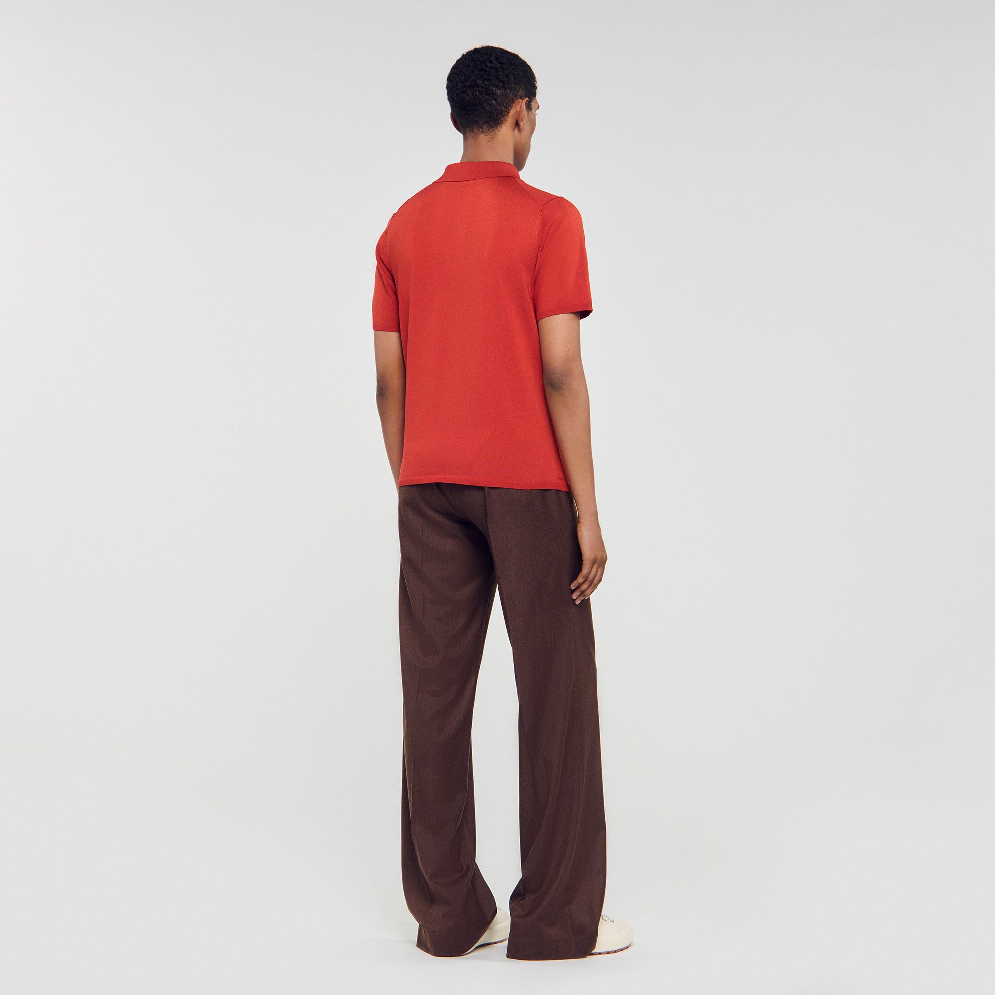 SHORT-SLEEVE KNITTED POLO SHIRT - 5