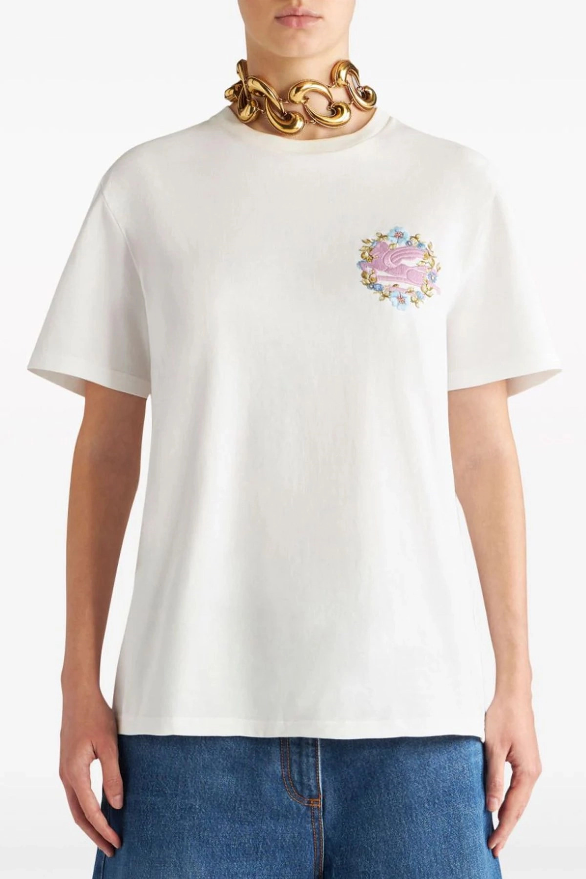 Logo embroidery t-shirt - 2