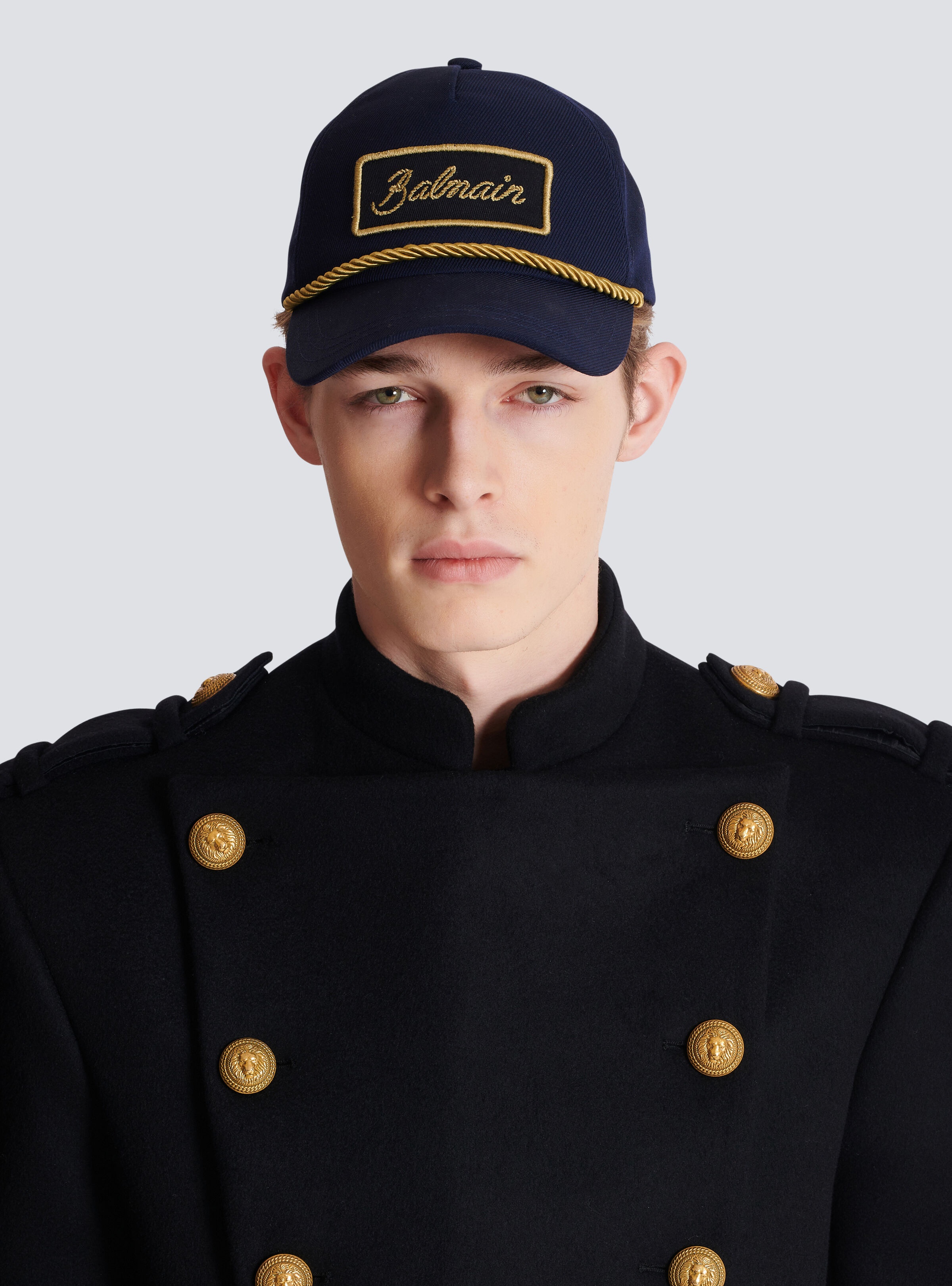 Cotton cap with cord - 2