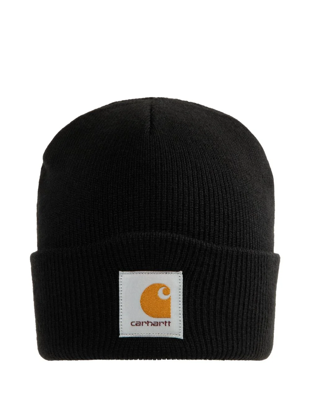 ribbed logo-patch beanie - 1