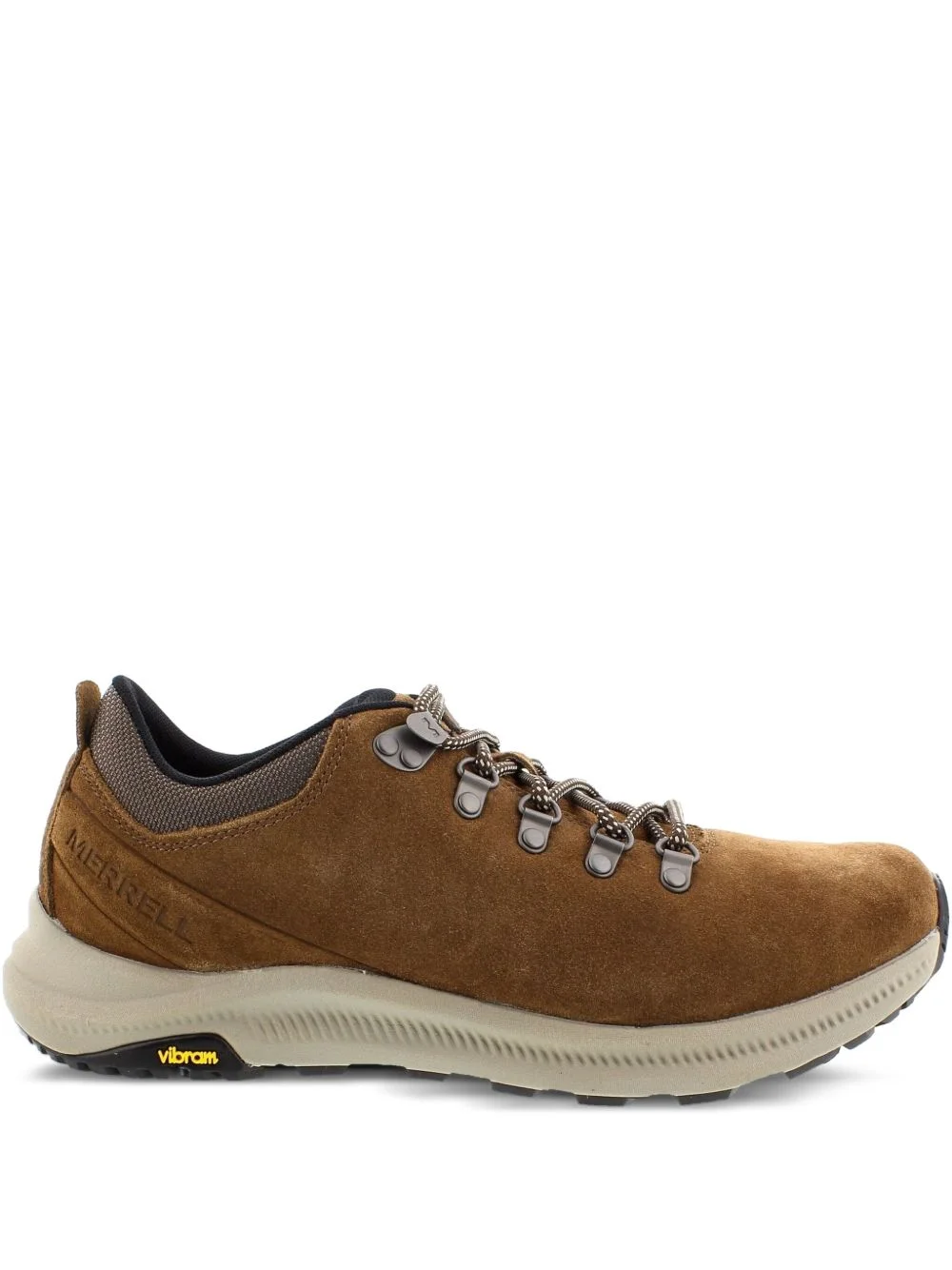 suede lace-up trainers - 1