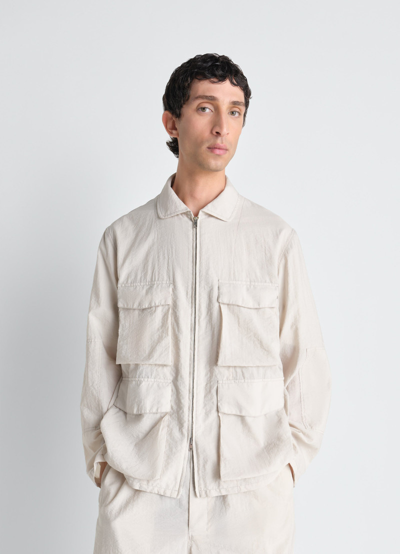 Lemaire 3D POCKET JACKET IN WASHED TECHNICAL COTTON outlook