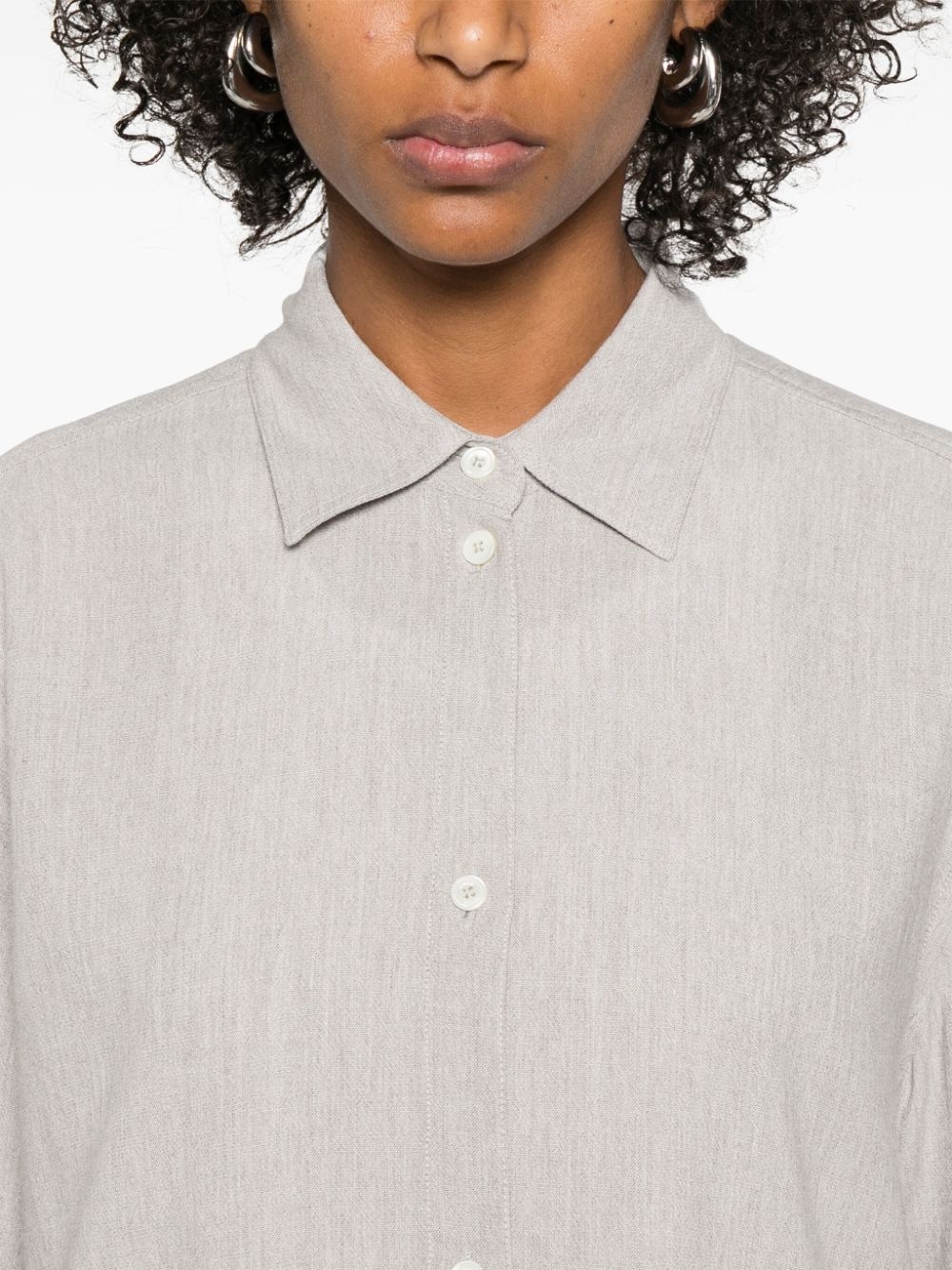 mélange-effect shirt - 5