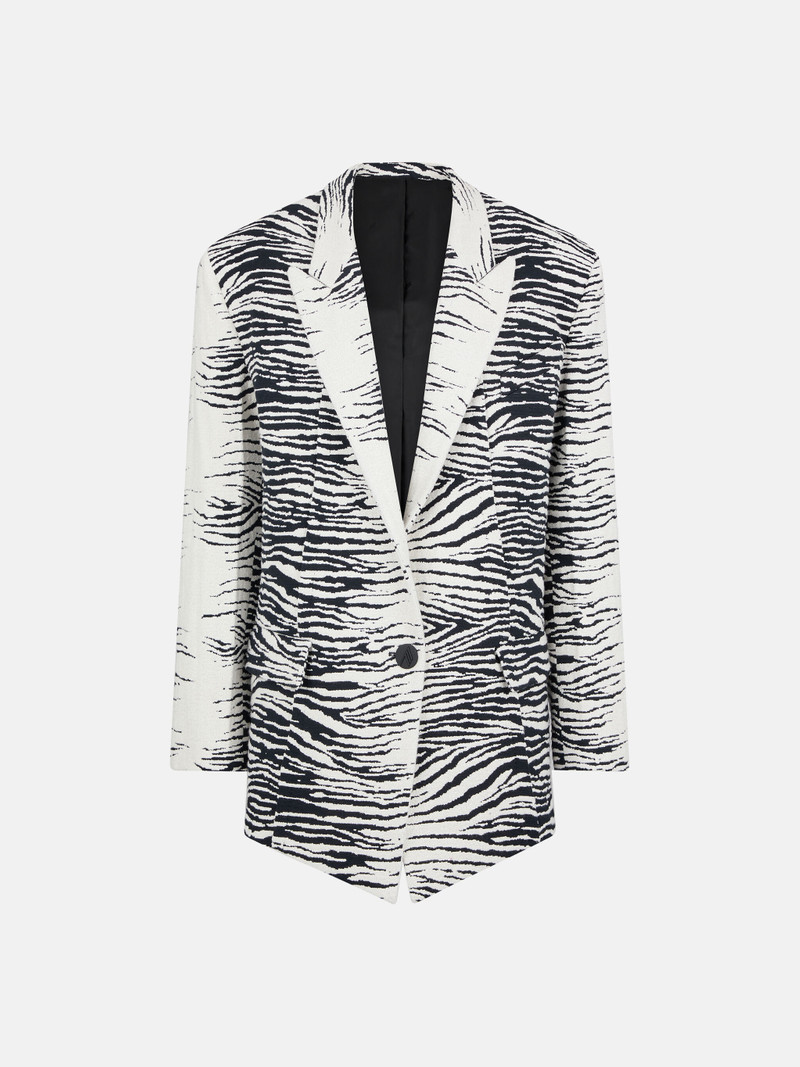 ''GLEN'' WHITE AND BLACK BLAZER 1